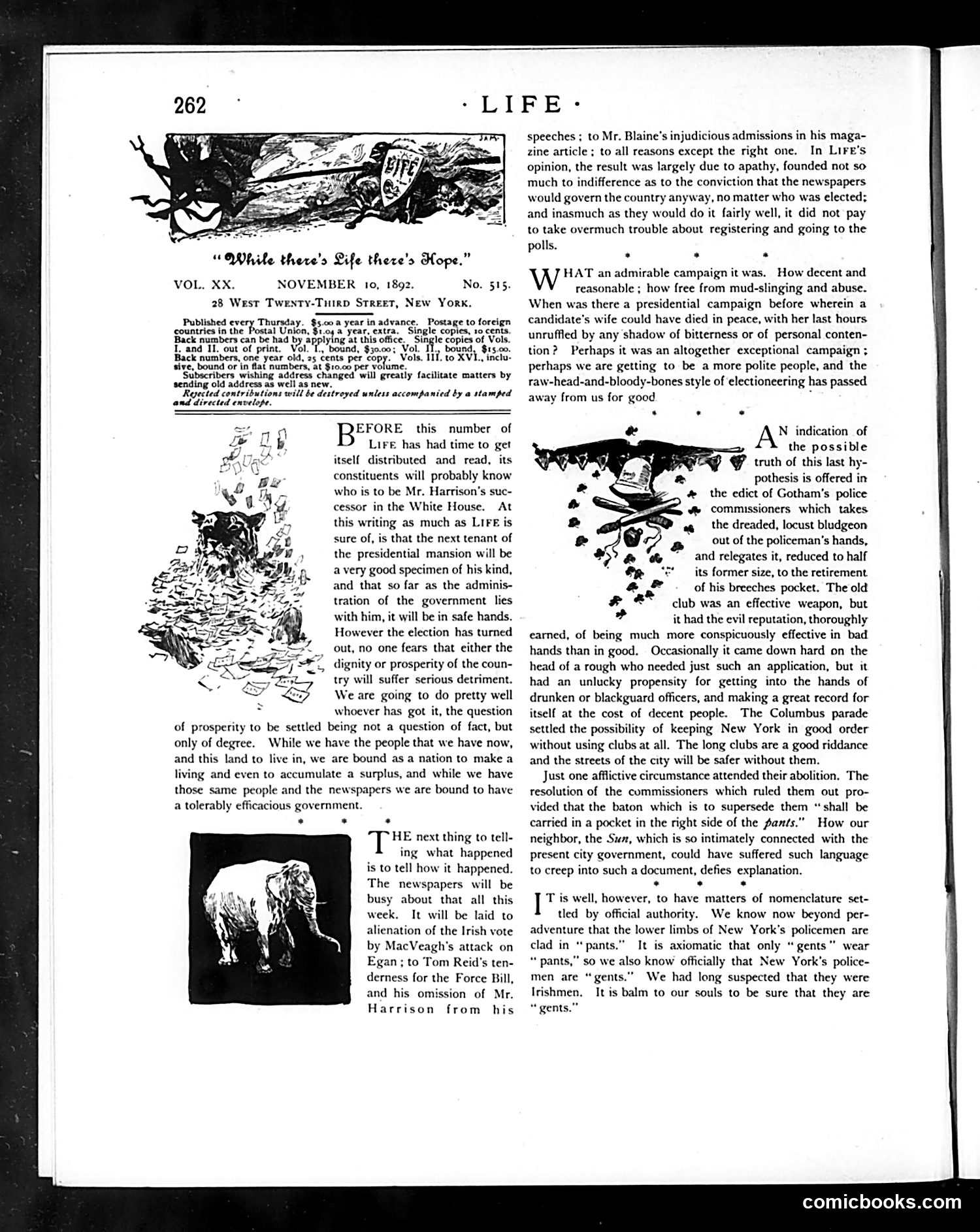 Life — November 10, 1892 — page 4: Life, 1892-11-10