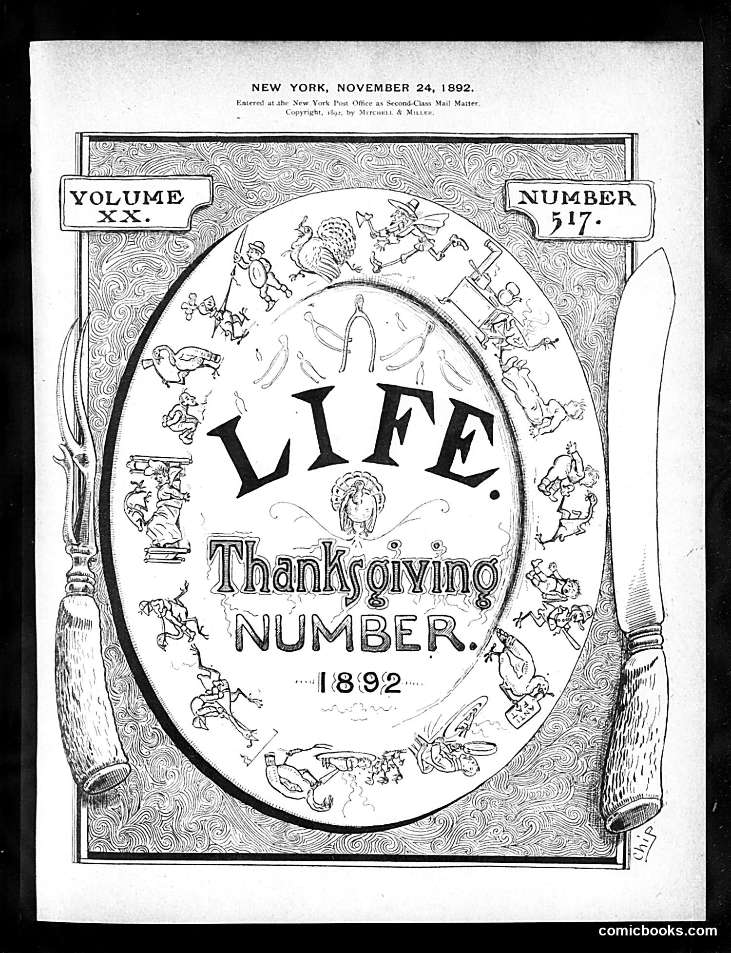 Life — November 24, 1892 — page 1: Life, 1892-11-24