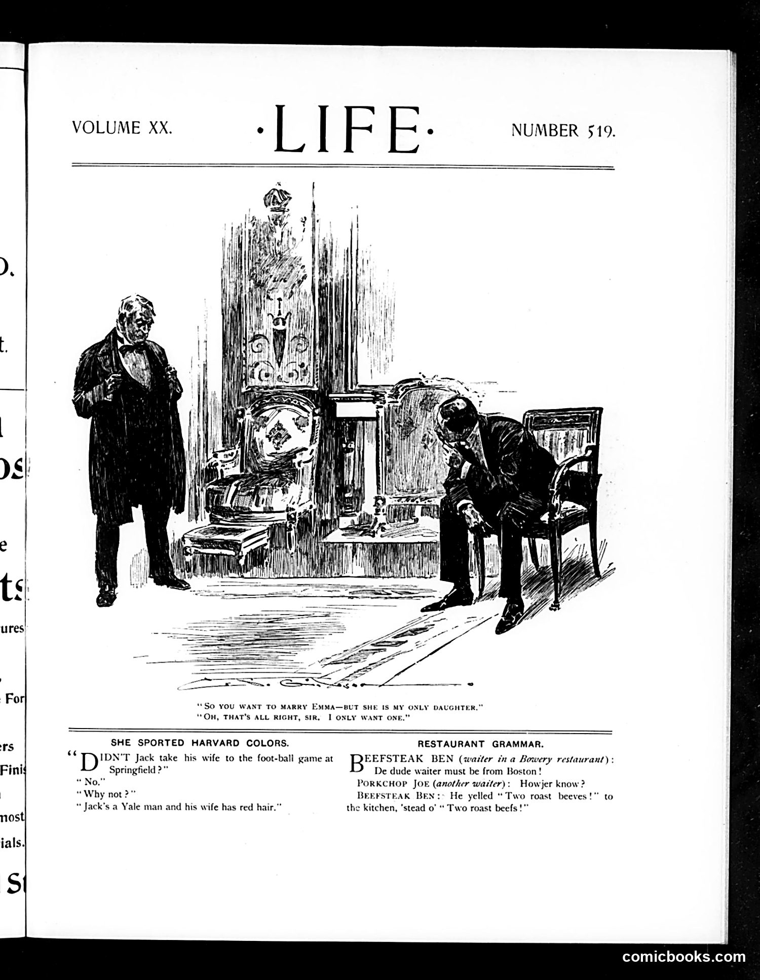 Life — December 8, 1892 — page 3: Life, 1892-12-08