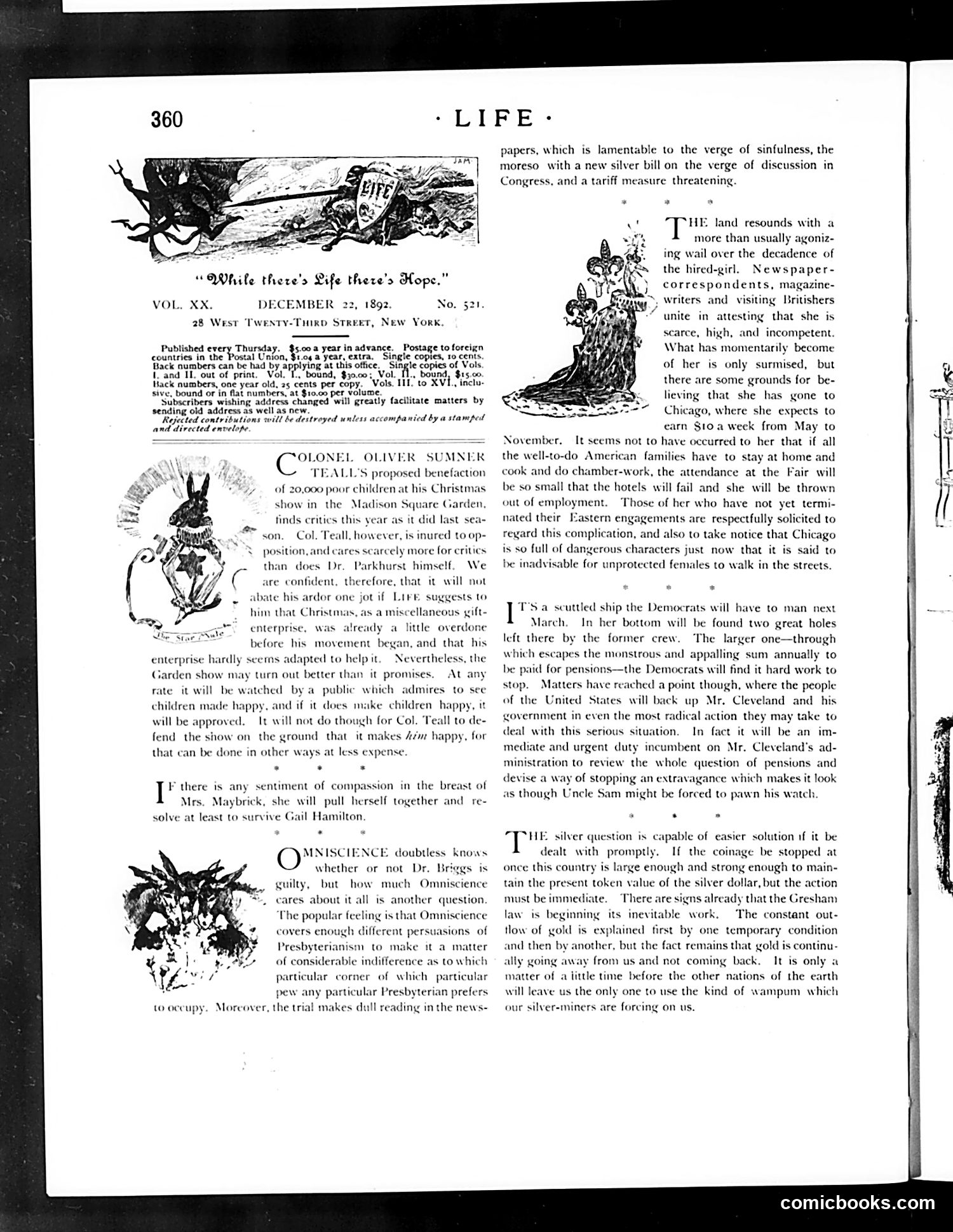 Life — December 22, 1892 — page 4: Life, 1892-12-22