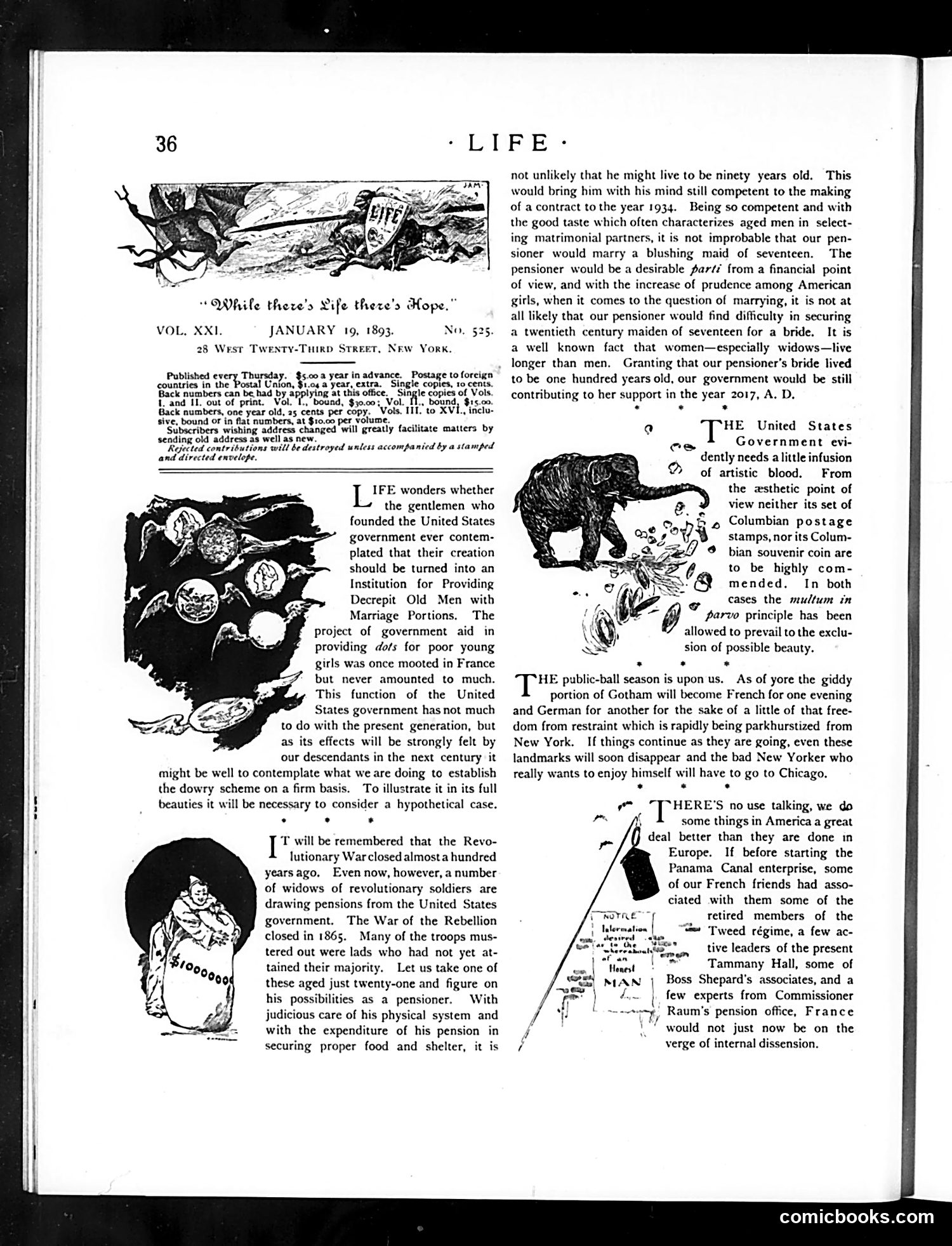 Life — January 19, 1893 — page 4: Life, 1893-01-19