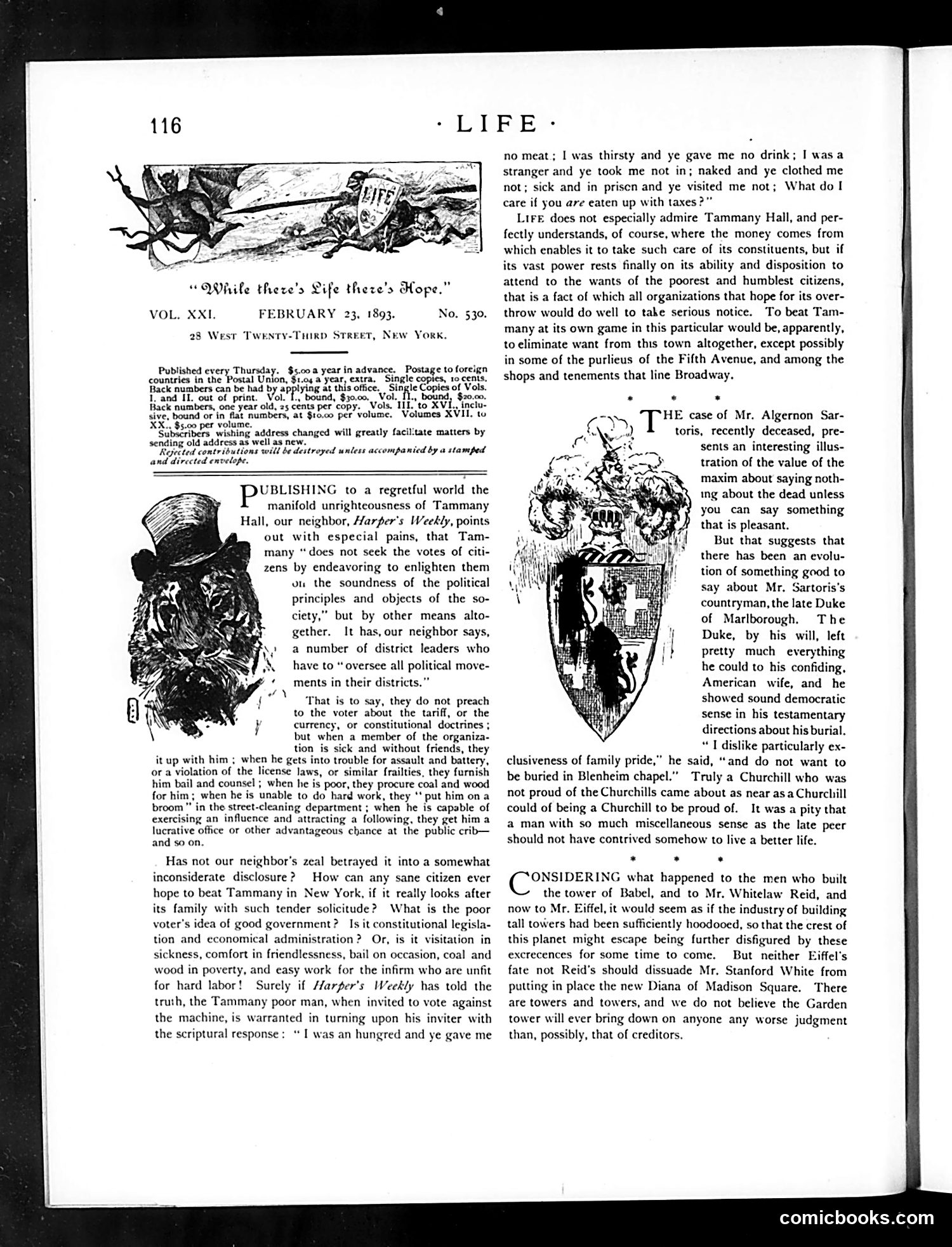 Life — February 23, 1893 — page 4: Life, 1893-02-23