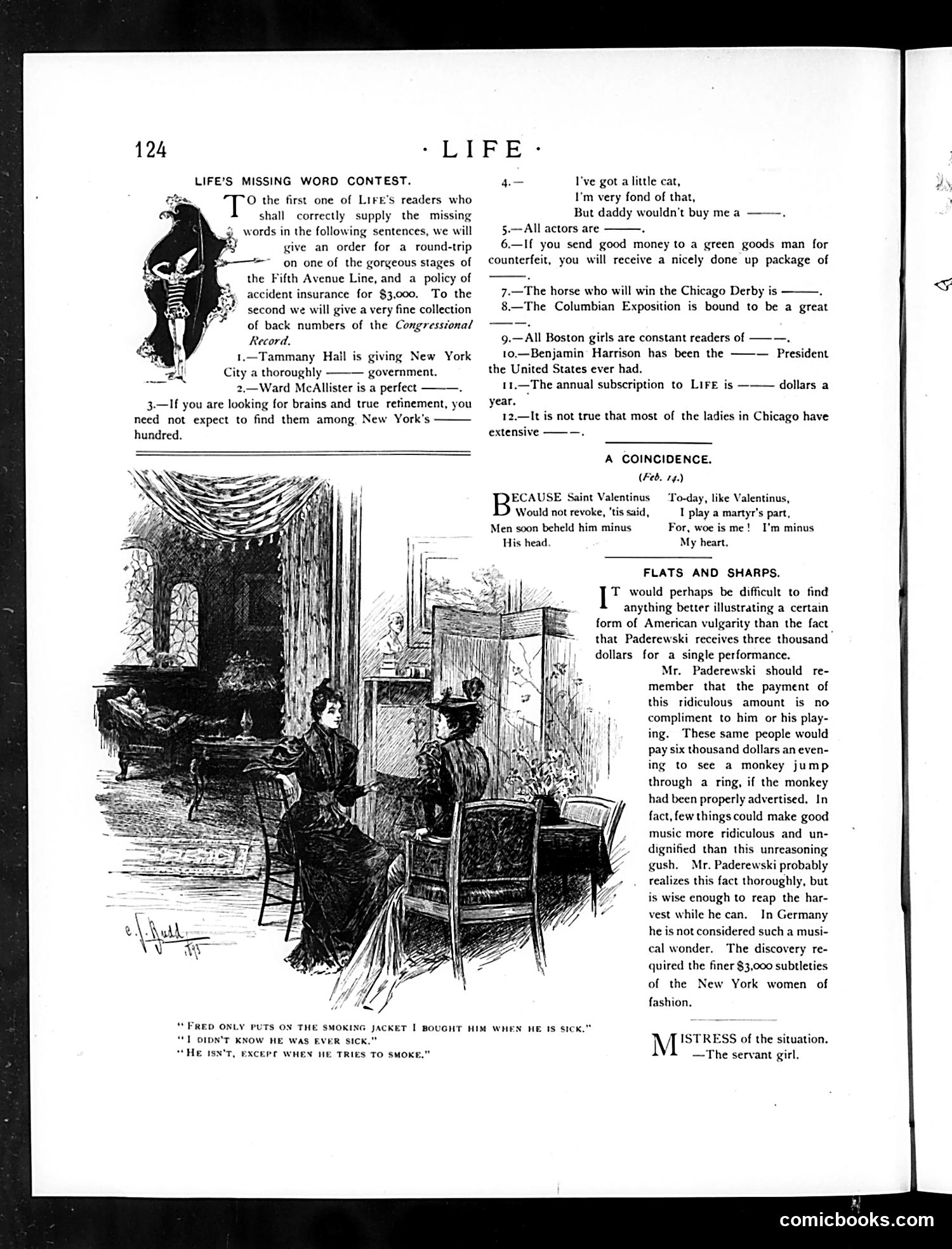 Life — February 23, 1893 — page 12: Life, 1893-02-23
