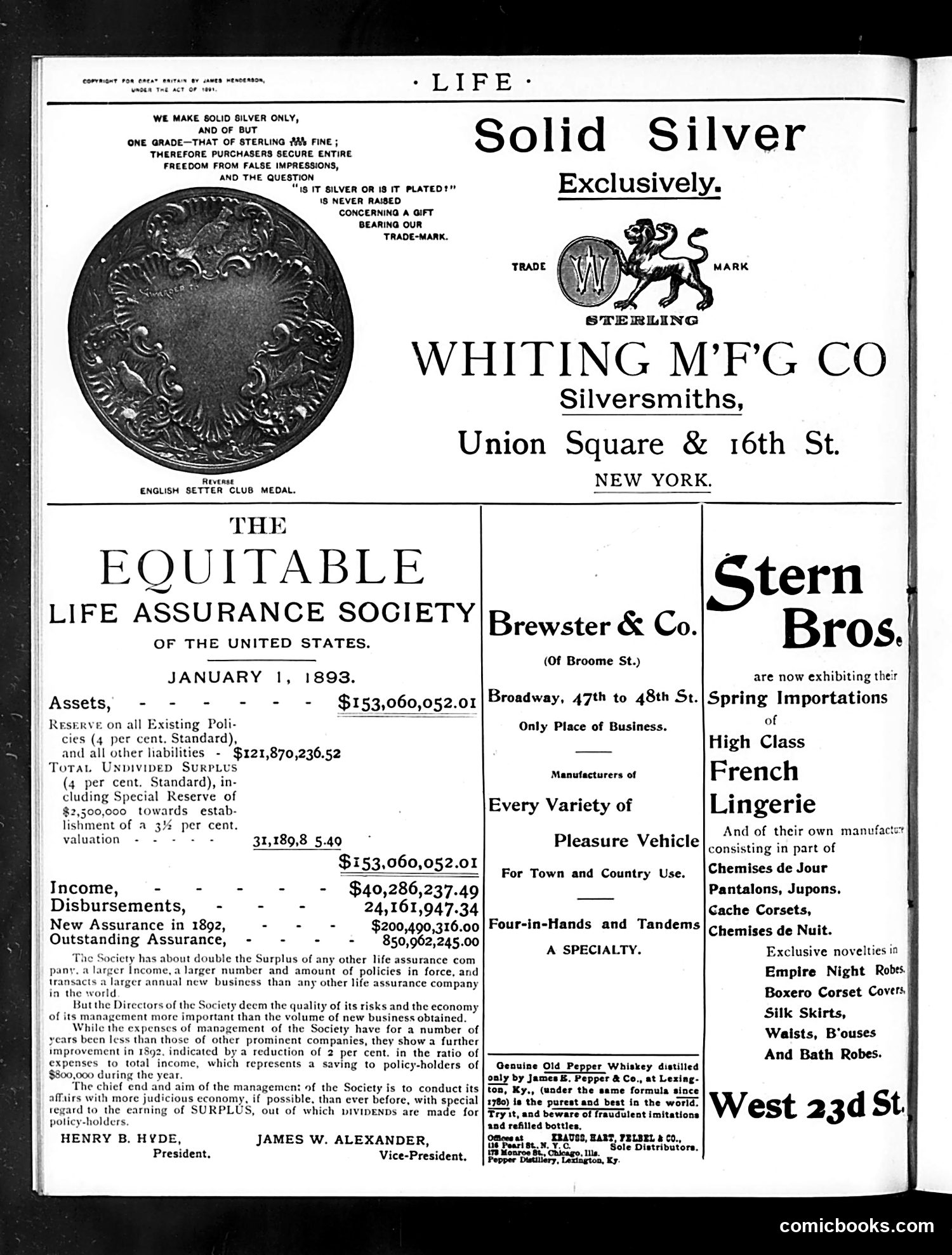Life — March 9, 1893 — page 2: Life, 1893-03-09