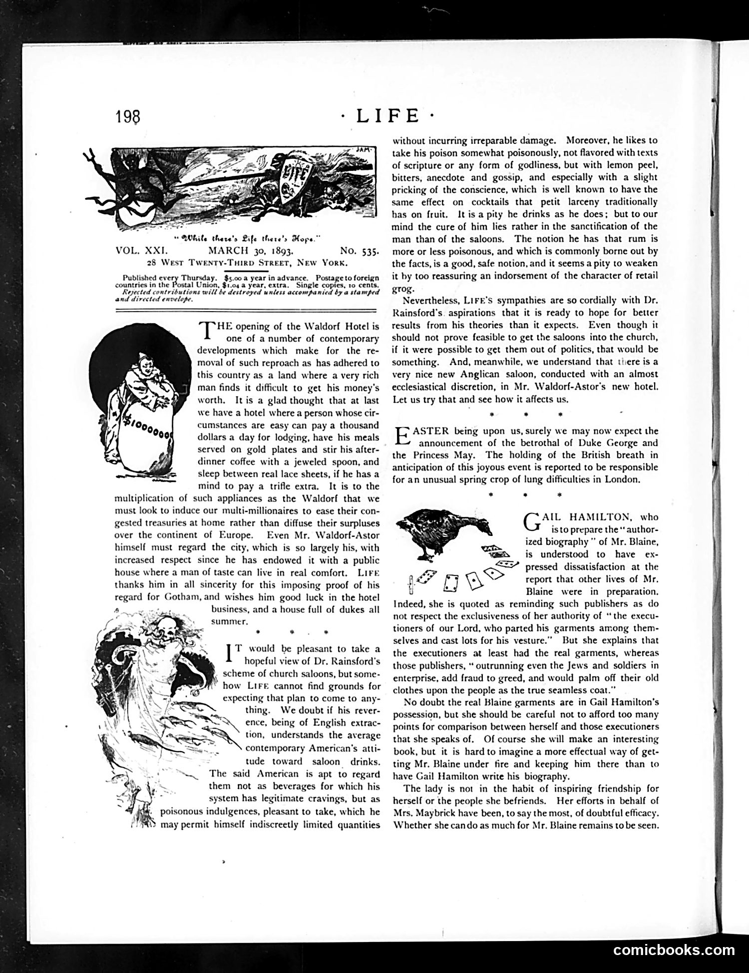 Life — March 30, 1893 — page 4: Life, 1893-03-30