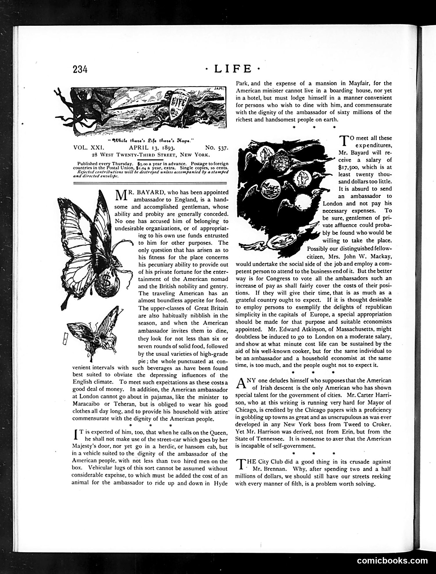 Life — April 13, 1893 — page 4: Life, 1893-04-13