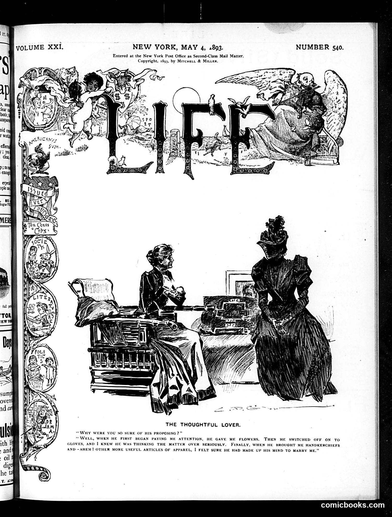 Life — May 4, 1893 — page 1: Life, 1893-05-04
