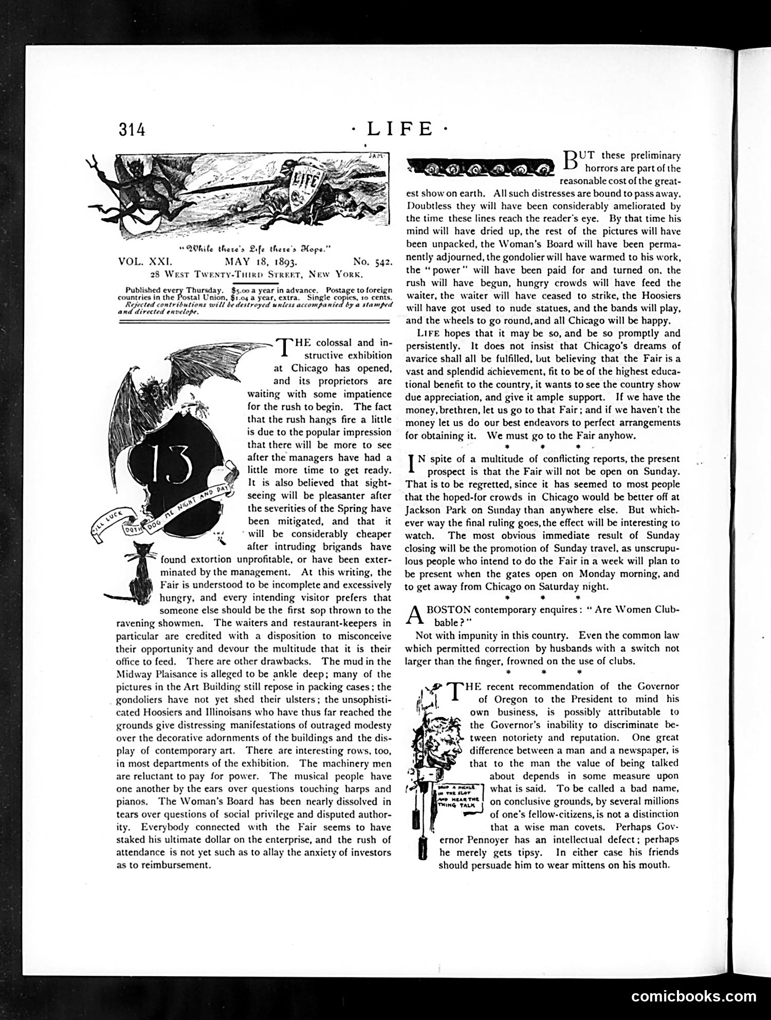 Life — May 18, 1893 — page 4: Life, 1893-05-18