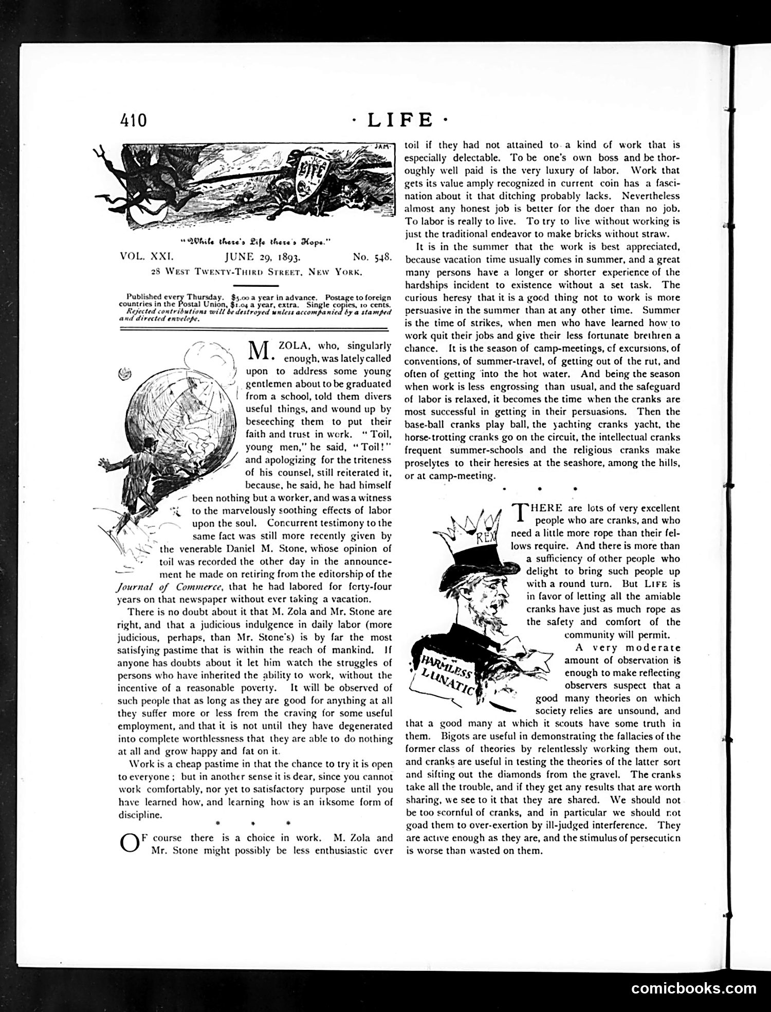 Life — June 29, 1893 — page 4: Life, 1893-06-29