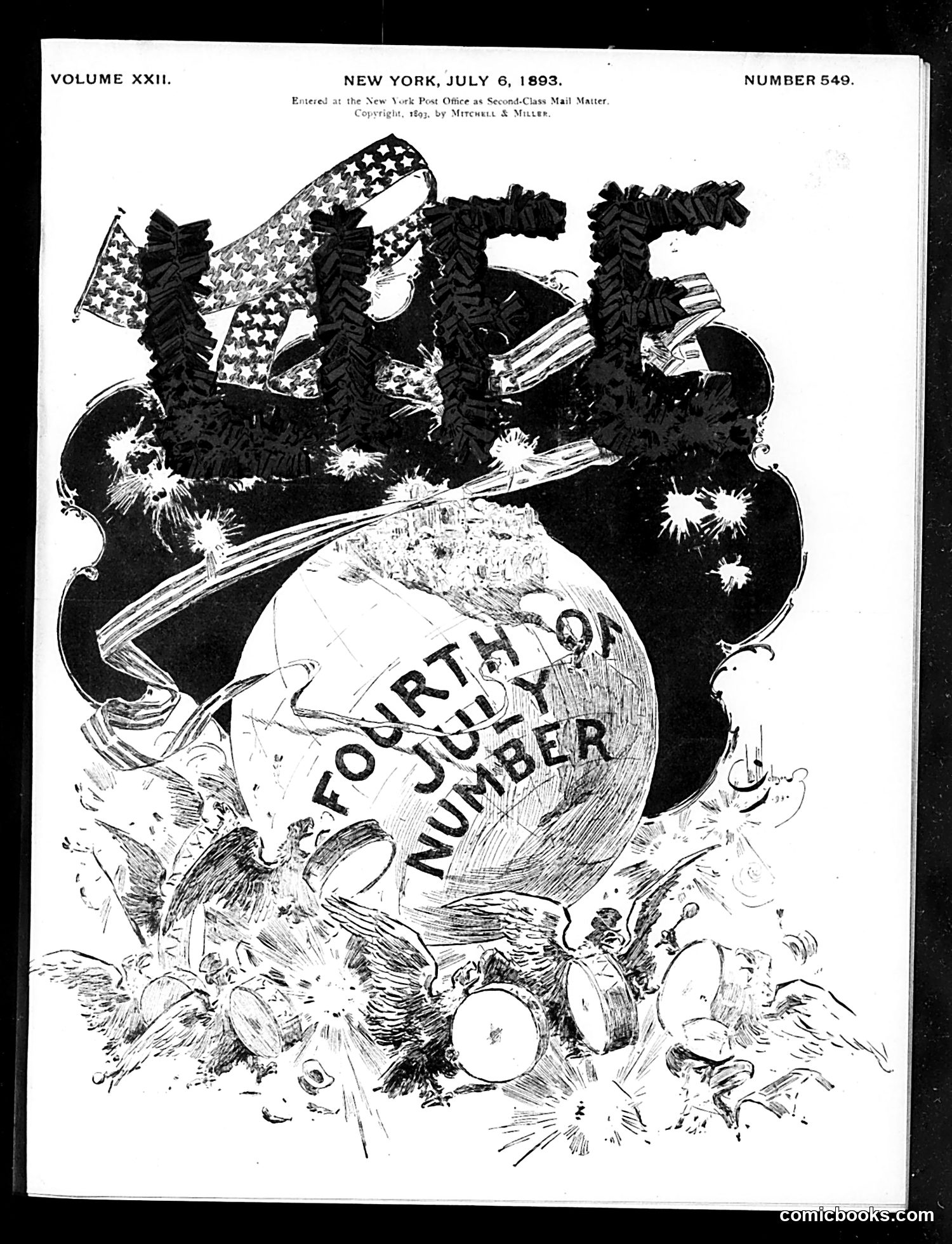 Life — July 6, 1893 — page 1: Life, 1893-07-06