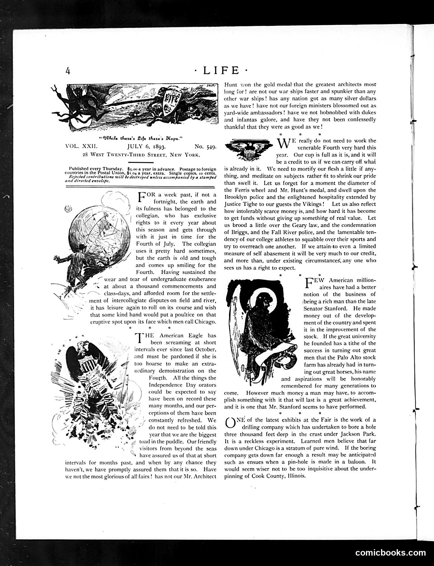 Life — July 6, 1893 — page 4: Life, 1893-07-06