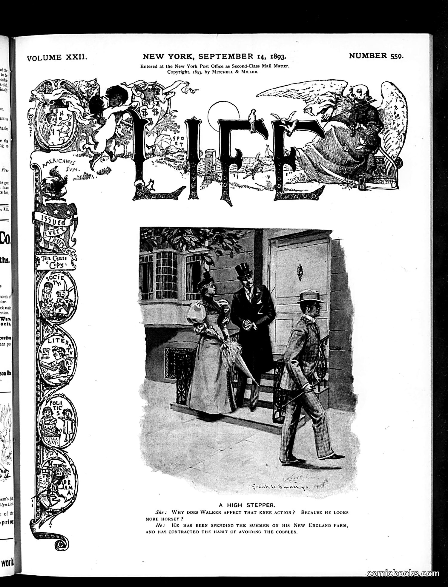 Life — September 14, 1893 — page 1: Life, 1893-09-14