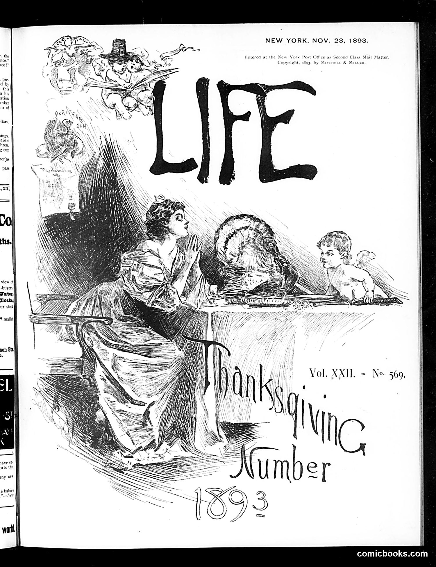 Life — November 23, 1893 — page 1: Life, 1893-11-23