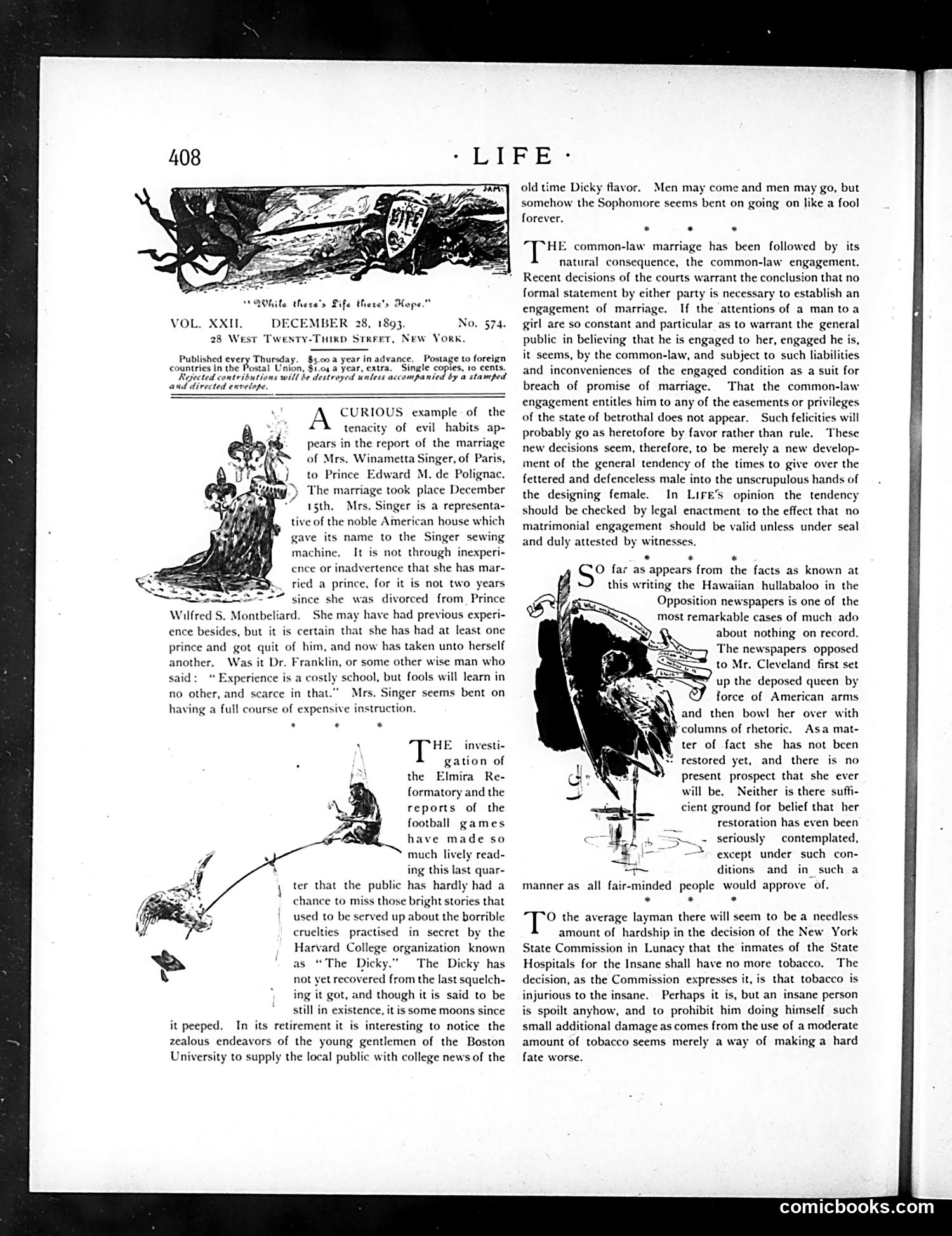 Life — December 28, 1893 — page 8: Life, 1893-12-28