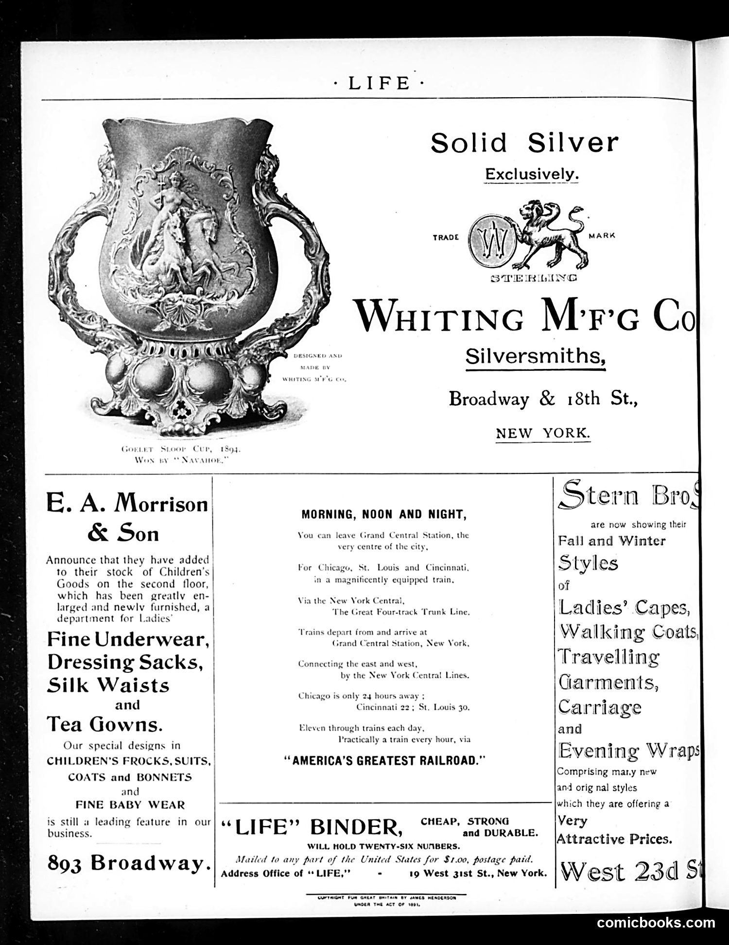 Life — October 11, 1894 — page 2: Life, 1894-10-11