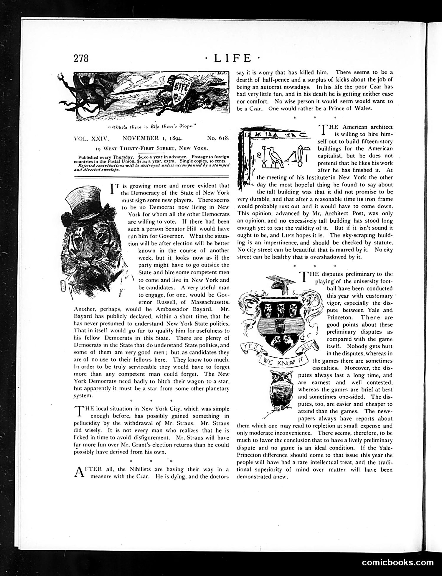 Life — November 1, 1894 — page 4: Life, 1894-11-01
