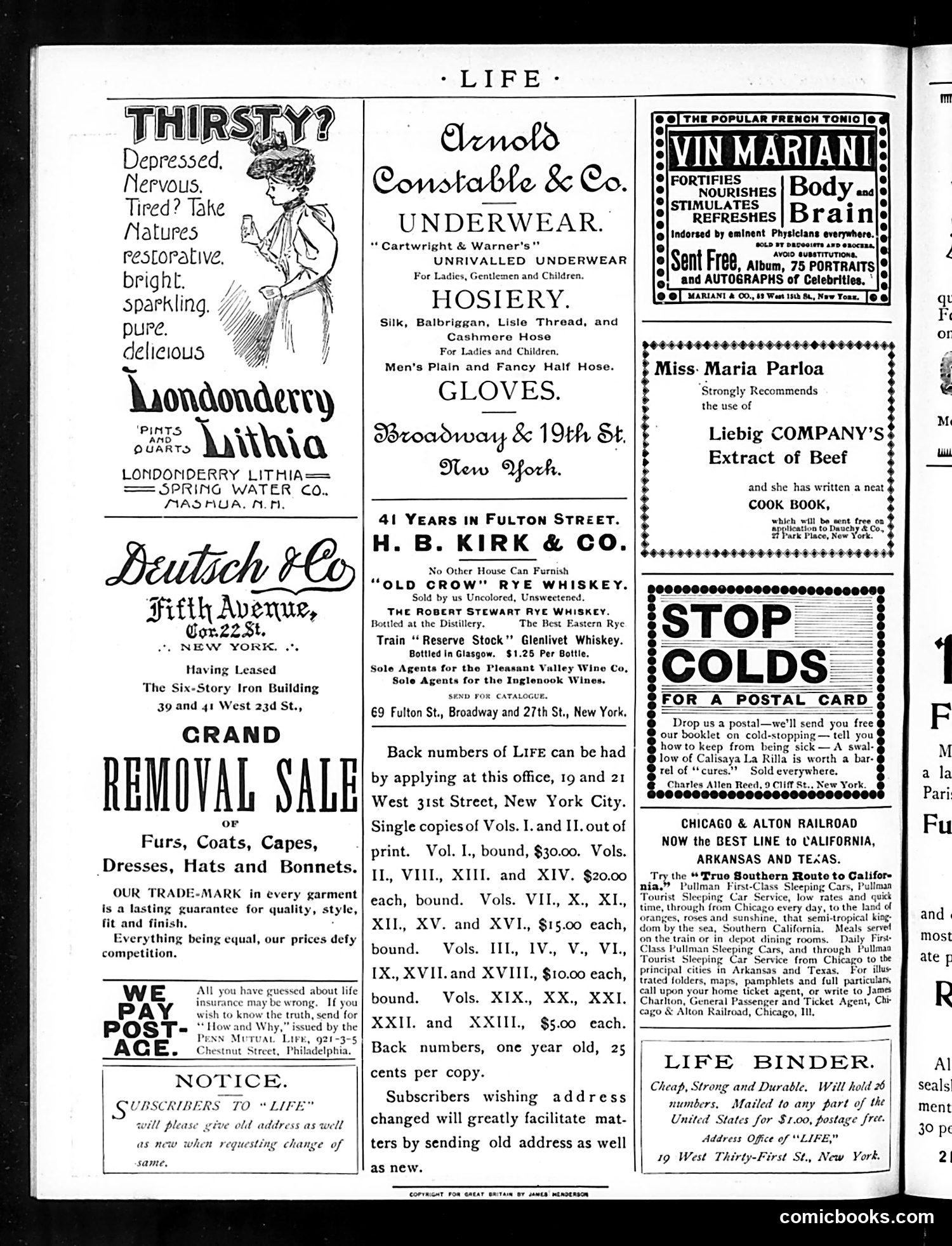 Life — November 22, 1894 — page 2: Life, 1894-11-22
