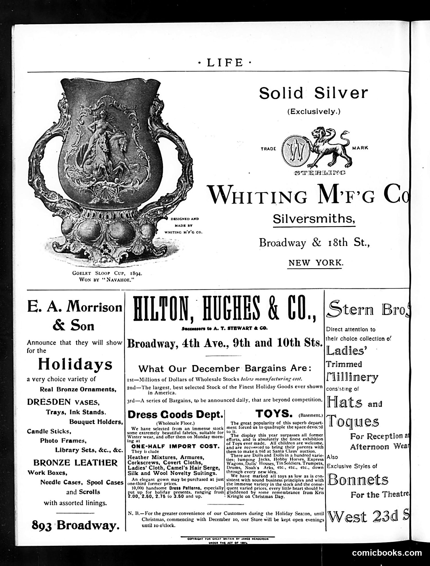 Life — December 13, 1894 — page 2: Life, 1894-12-13