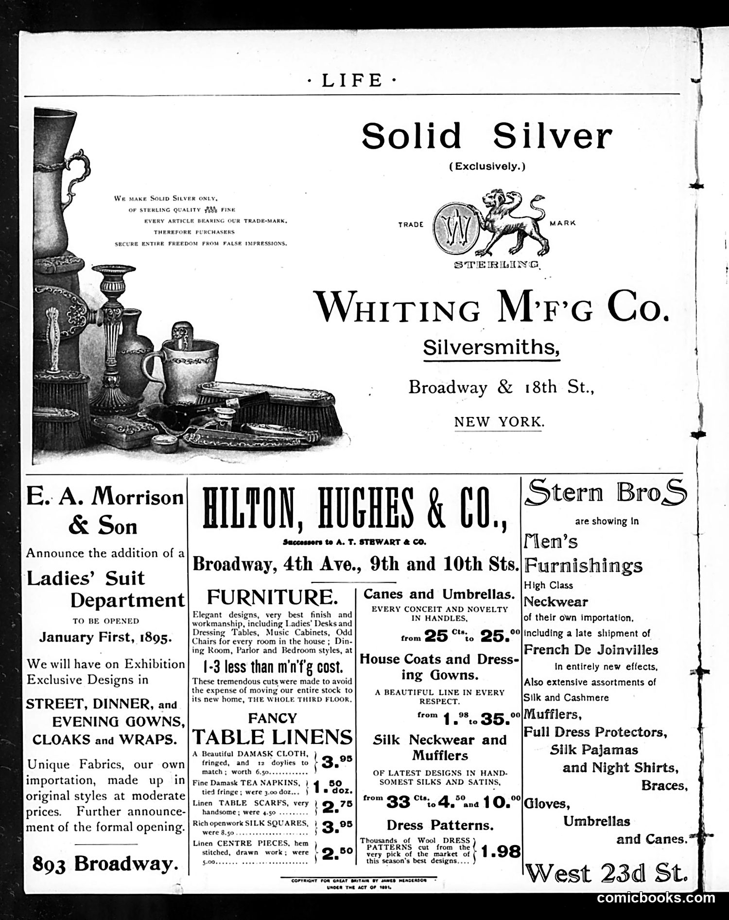 Life — January 3, 1895 — page 2: Life, 1895-01-03