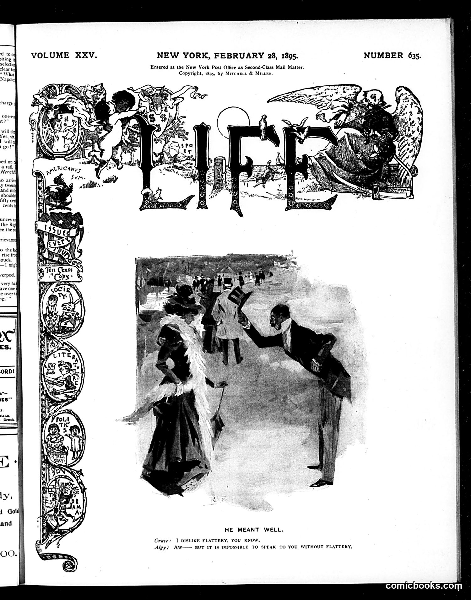 Life — February 28, 1895 — page 1: Life, 1895-02-28