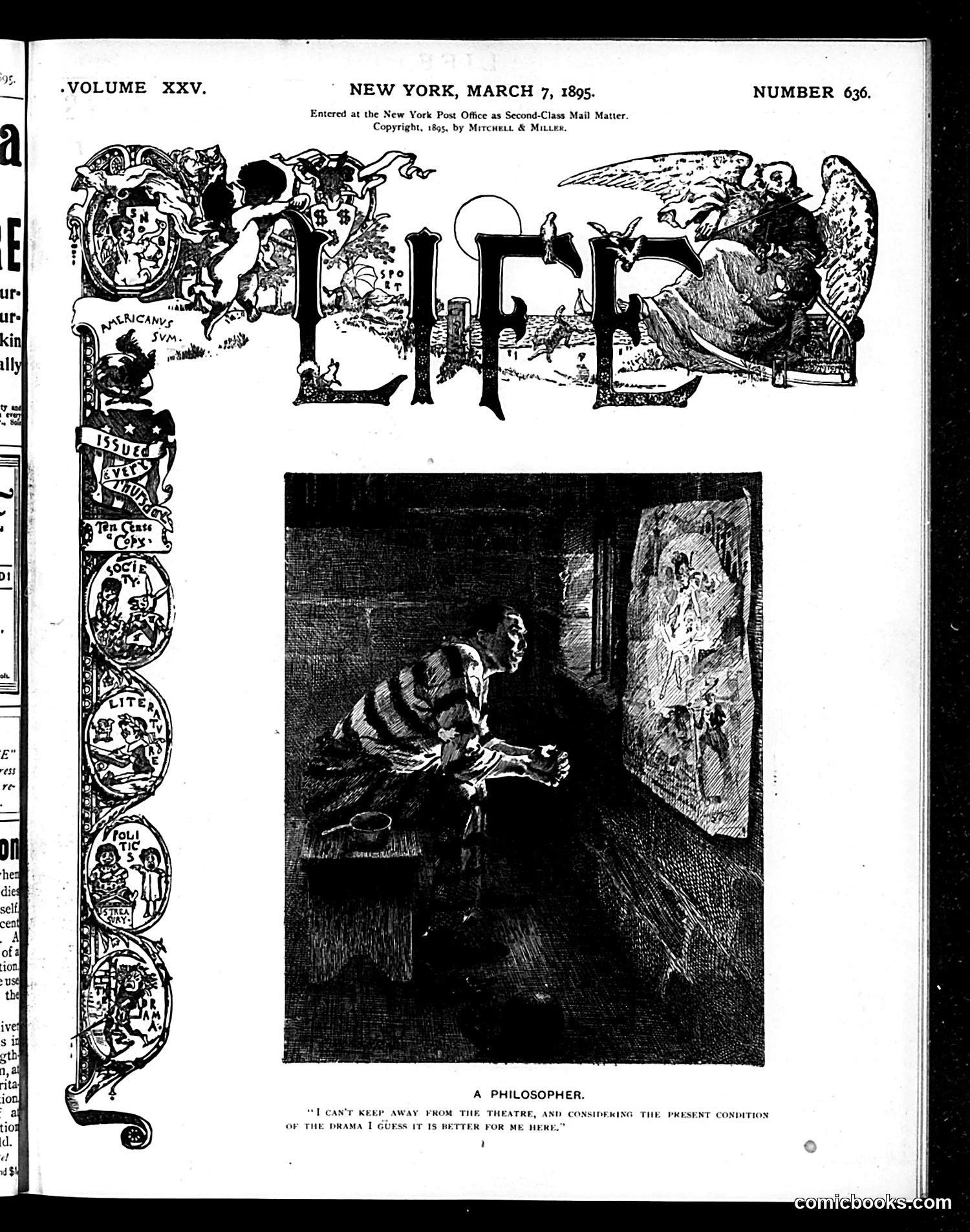 Life — March 7, 1895 — page 1: Life, 1895-03-07