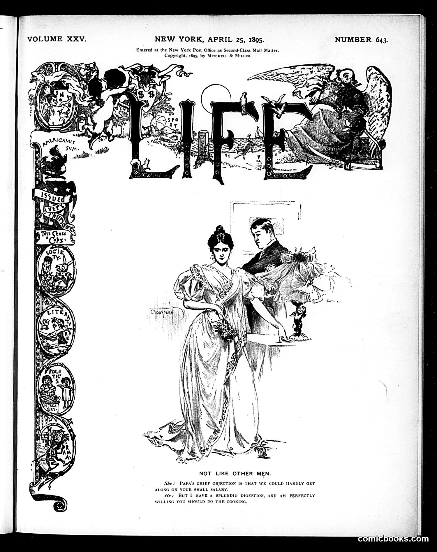 Life — April 25, 1895 — page 1: Life, 1895-04-25