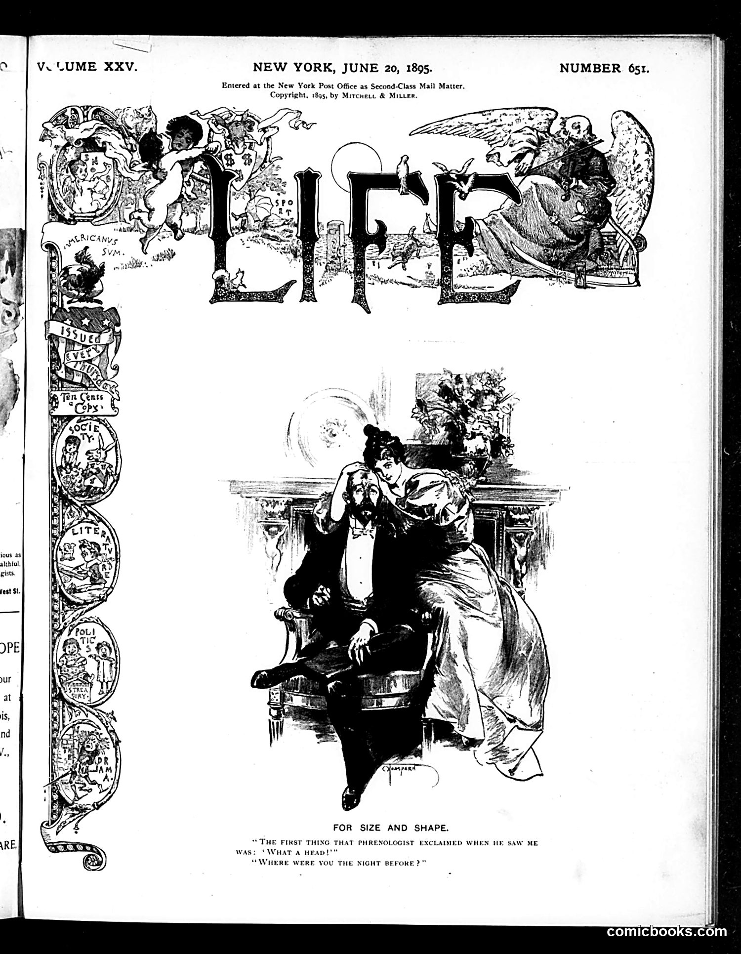 Life — June 20, 1895 — page 1: Life, 1895-06-20