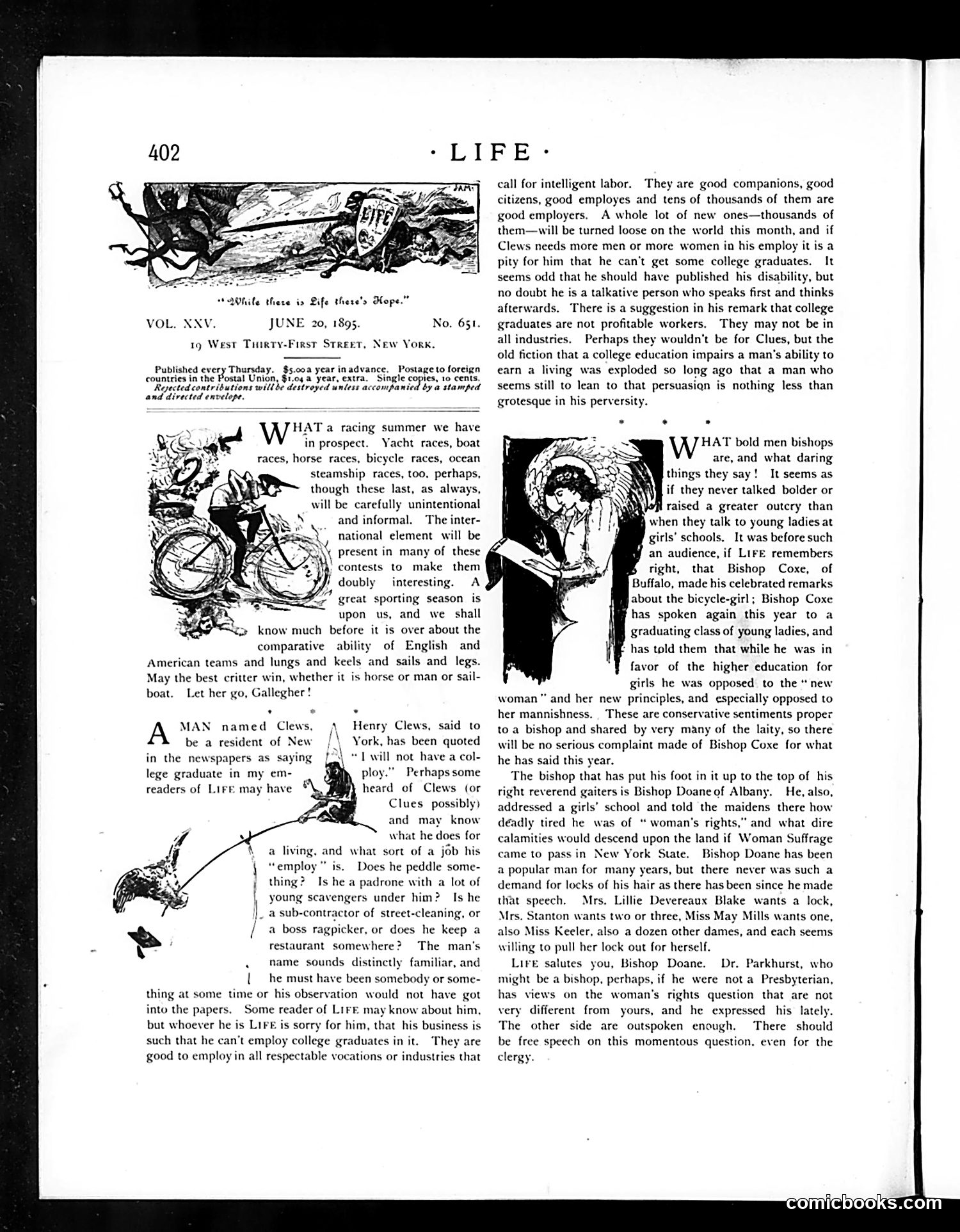 Life — June 20, 1895 — page 4: Life, 1895-06-20