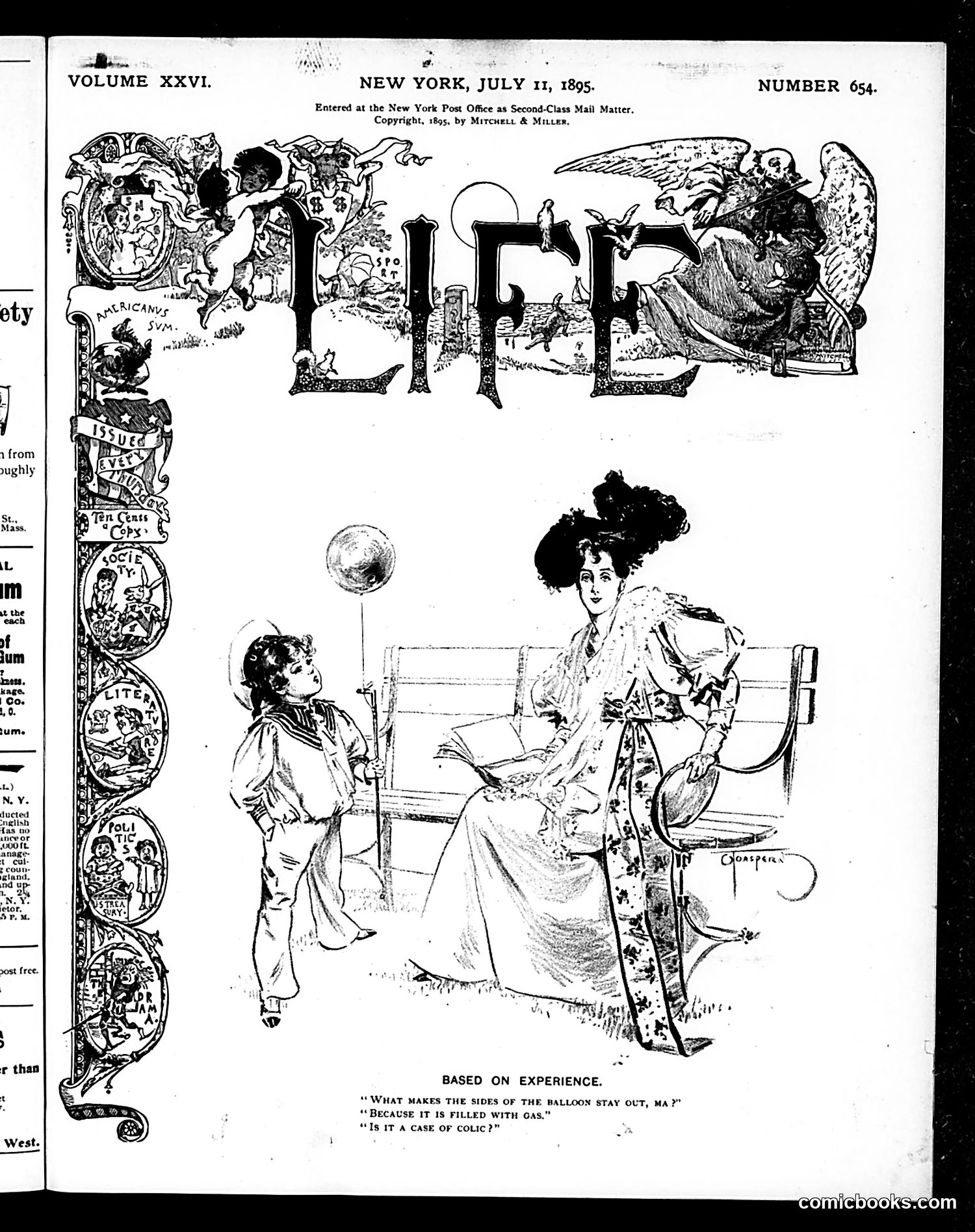 Life — July 11, 1895 — page 1: Life, 1895-07-11
