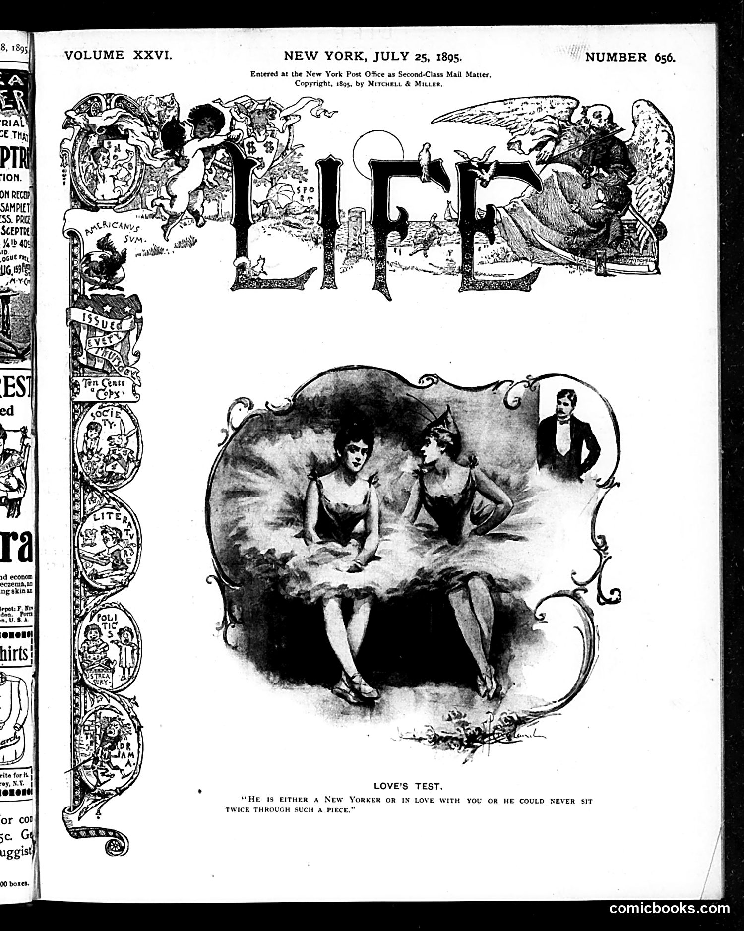 Life — July 25, 1895 — page 1: Life, 1895-07-25