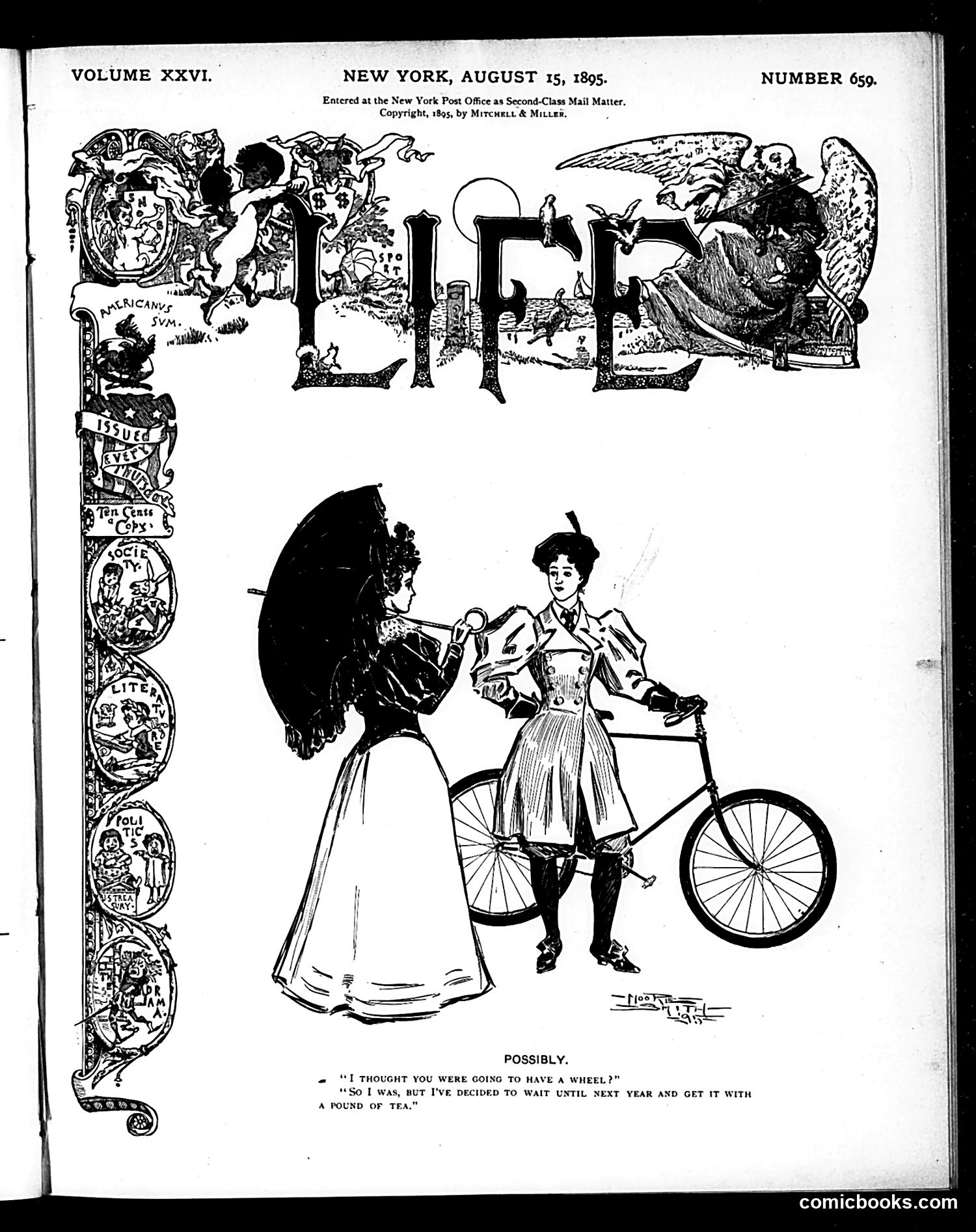 Life — August 15, 1895 — page 1: Life, 1895-08-15