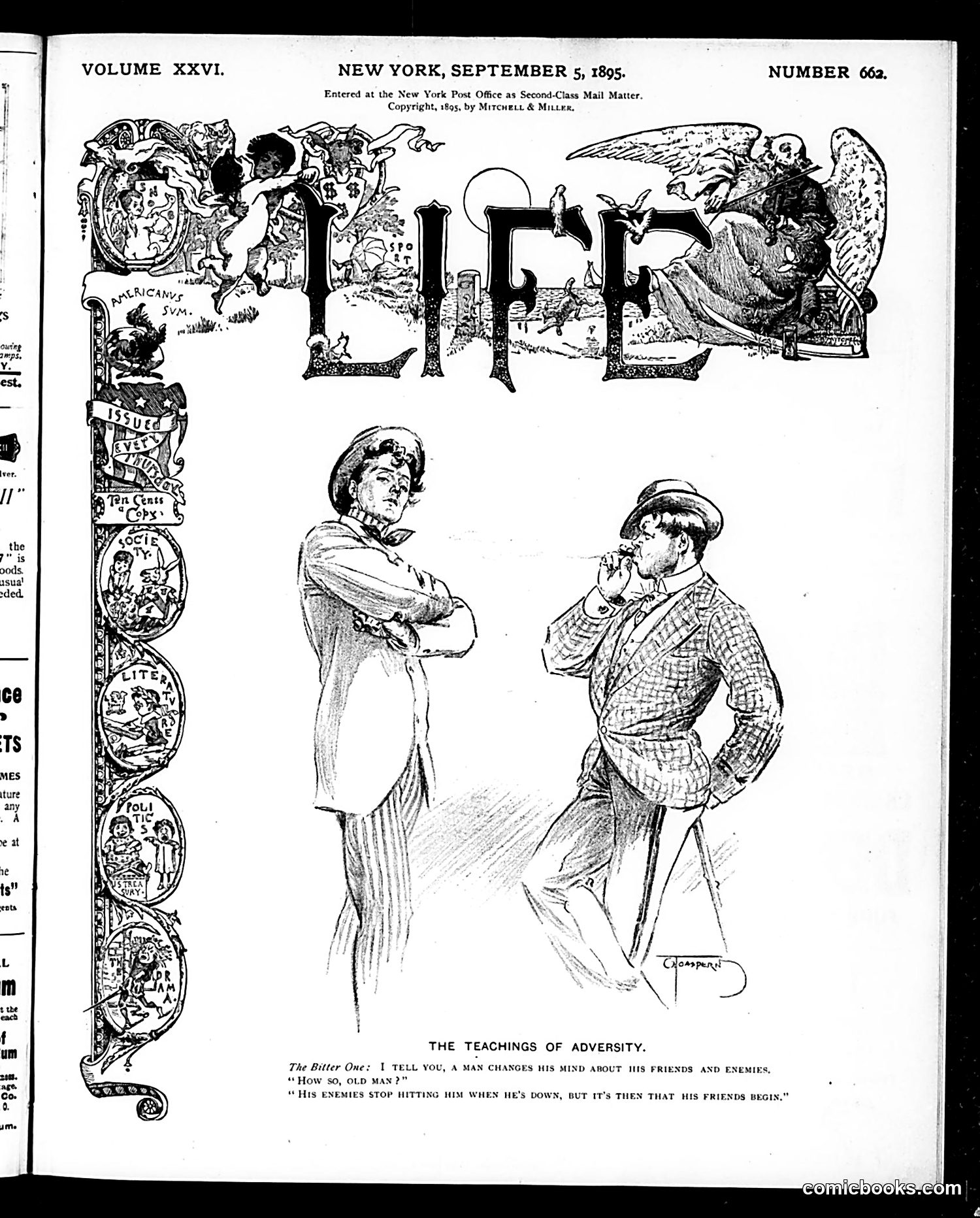 Life — September 5, 1895 — page 1: Life, 1895-09-05