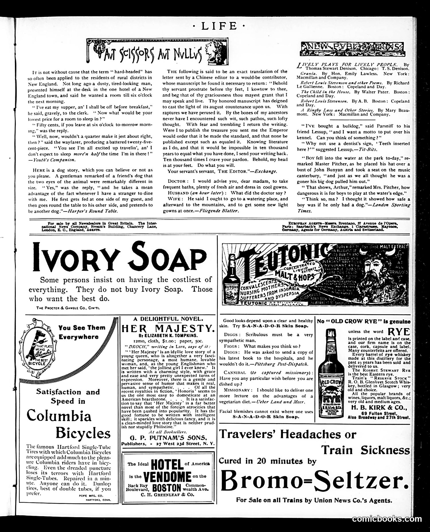 Life — September 5, 1895 — page 13: Life, 1895-09-05