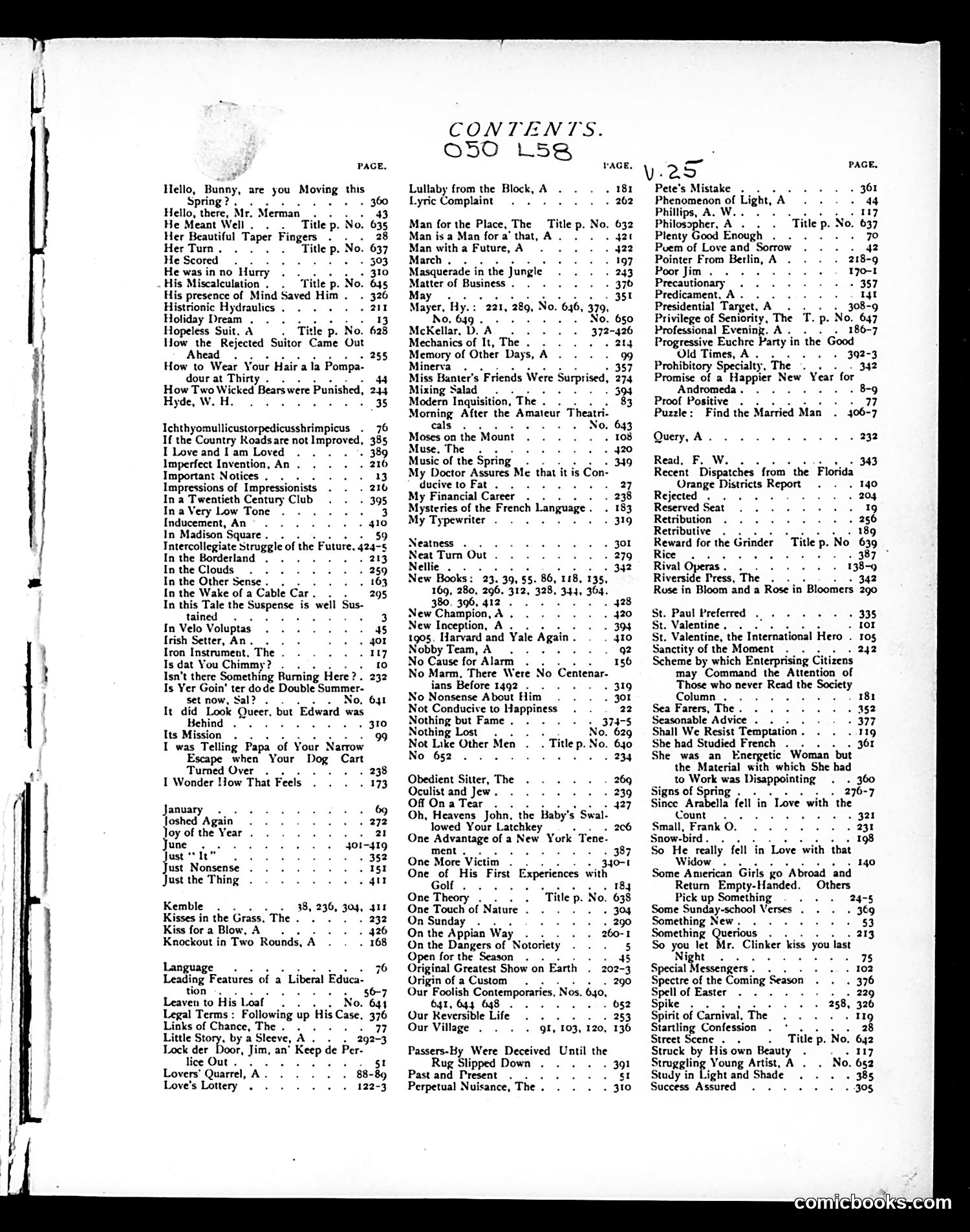 Life — 1895 — page 1: Life, 1895
