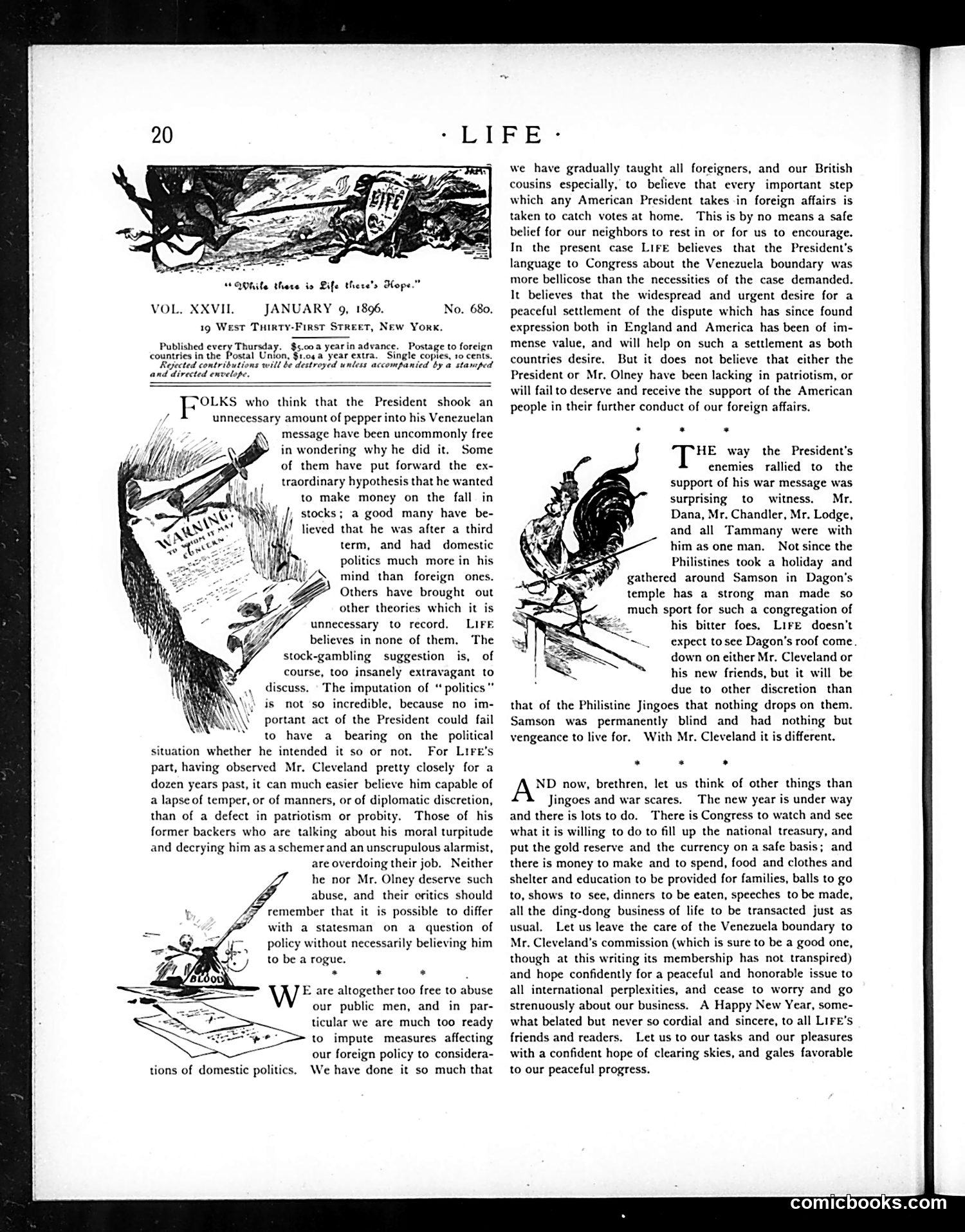 Life — January 9, 1896 — page 4: Life, 1896-01-09