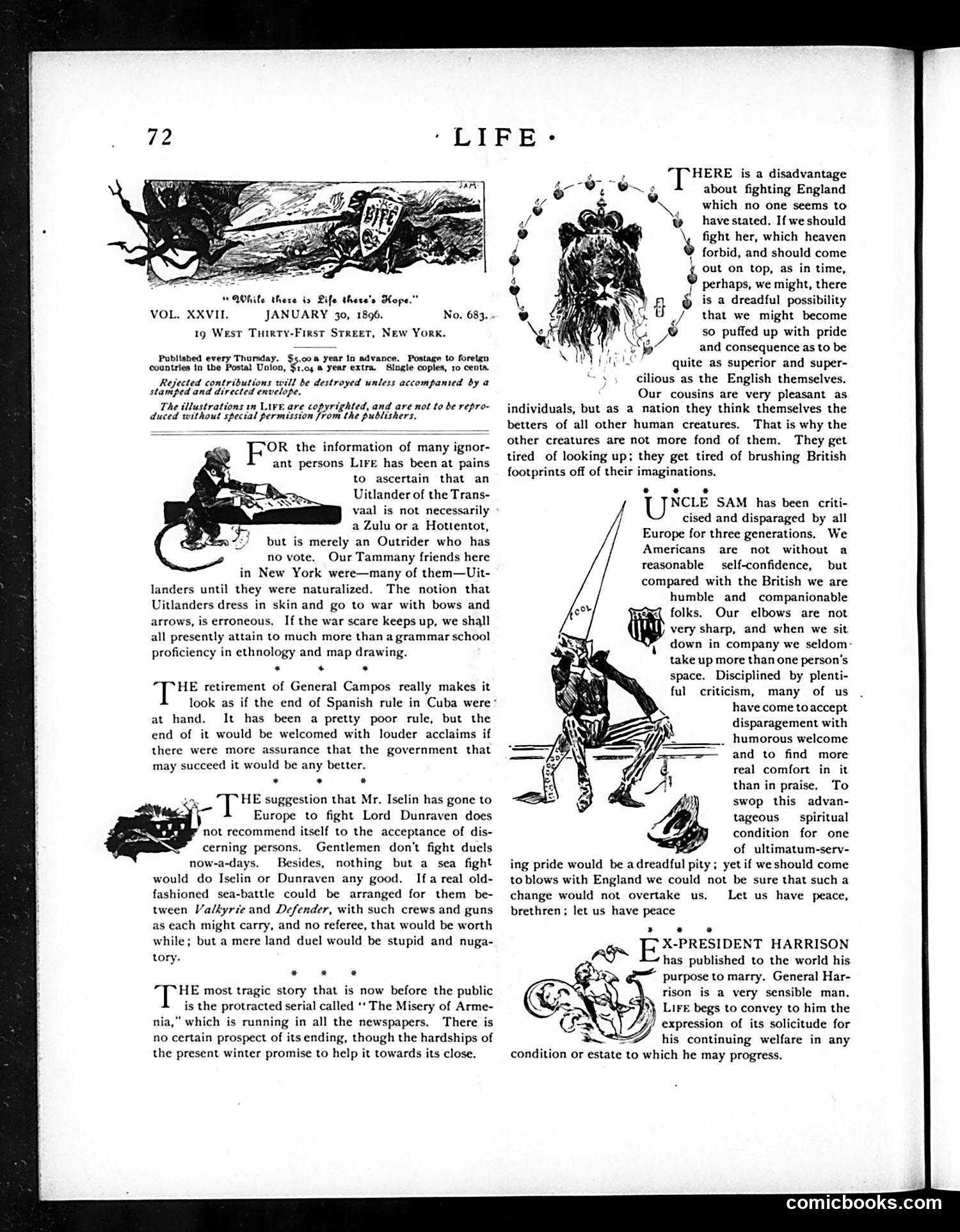 Life — January 30, 1896 — page 4: Life, 1896-01-30