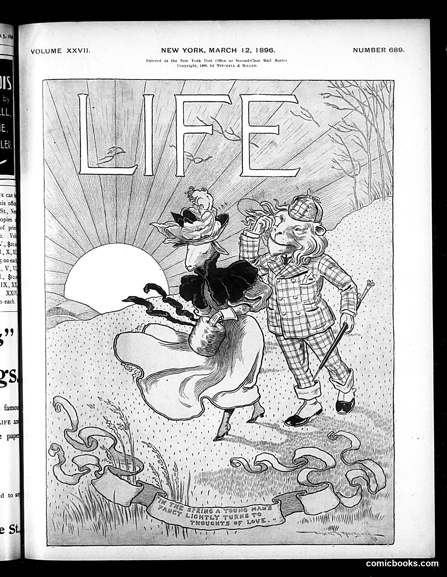 Life — March 12, 1896 — page 1: Life, 1896-03-12