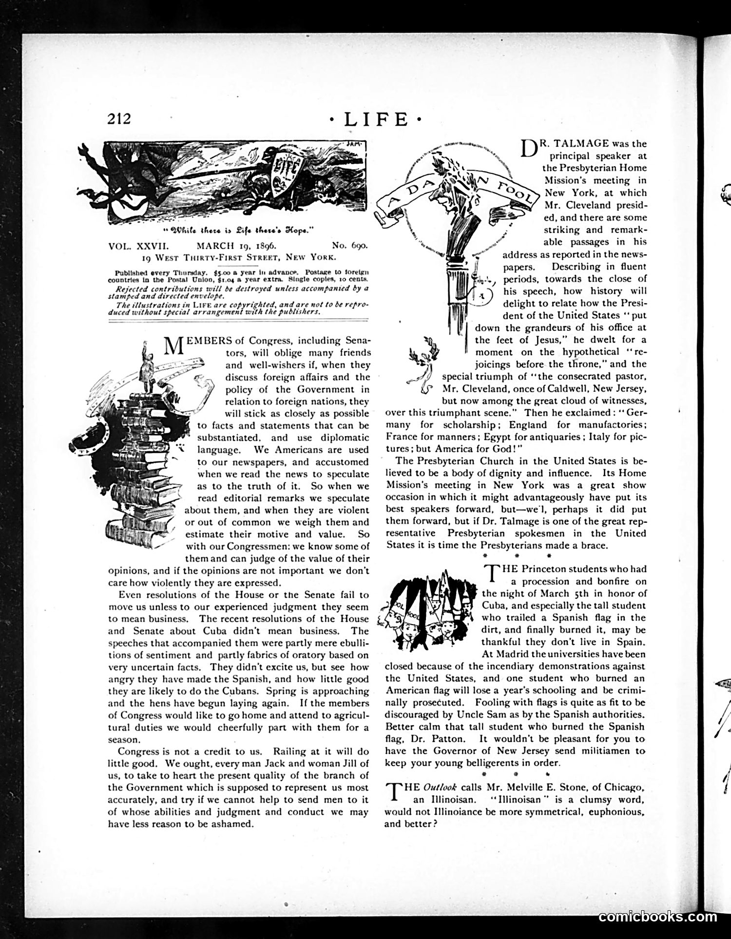 Life — March 19, 1896 — page 4: Life, 1896-03-19