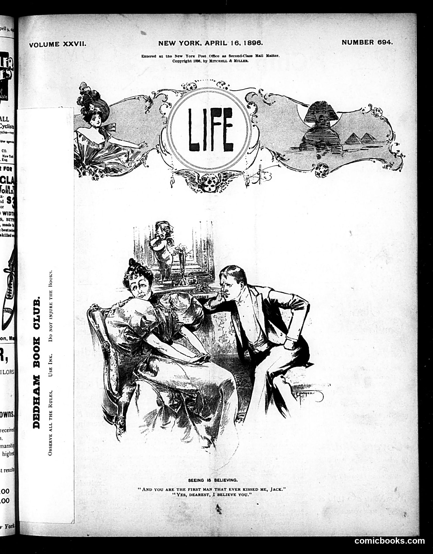 Life — April 16, 1896 — page 1: Life, 1896-04-16