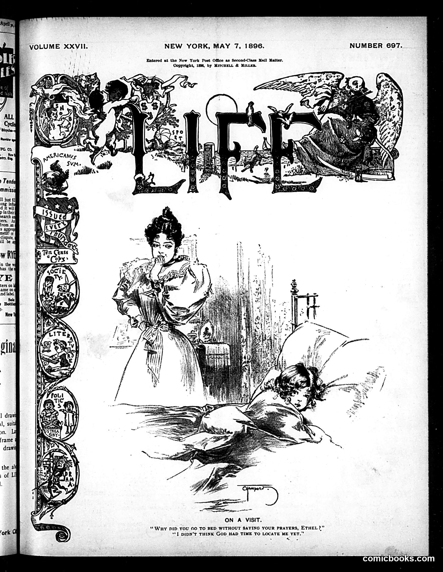 Life — May 7, 1896 — page 1: Life, 1896-05-07