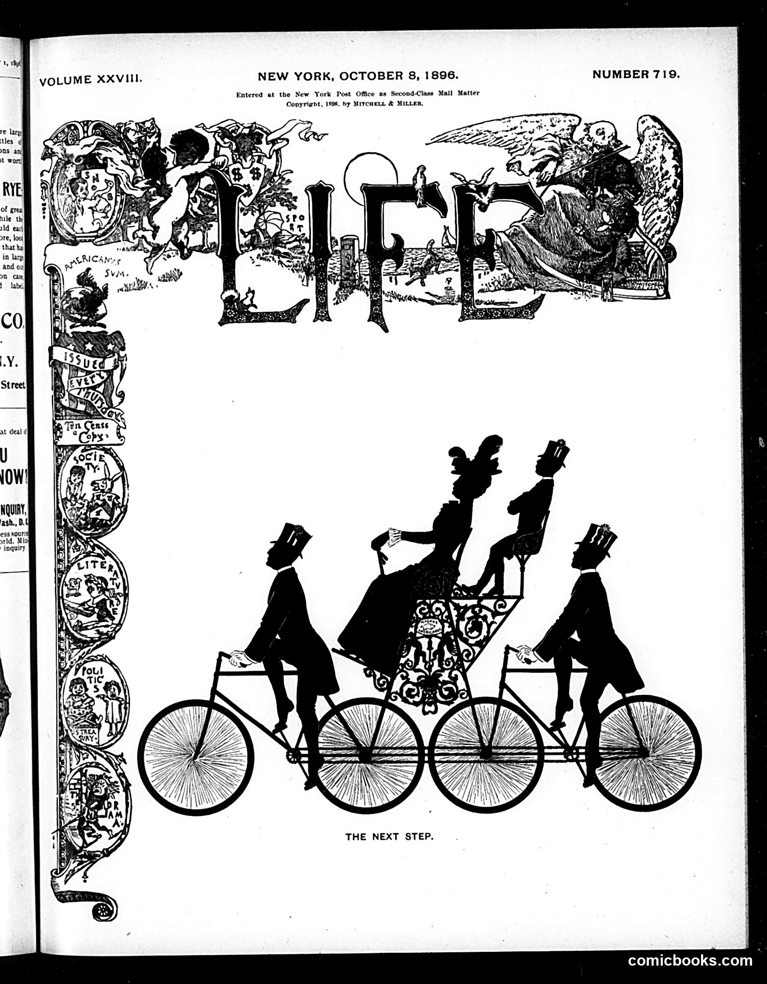 Life — October 8, 1896 — page 1: Life, 1896-10-08