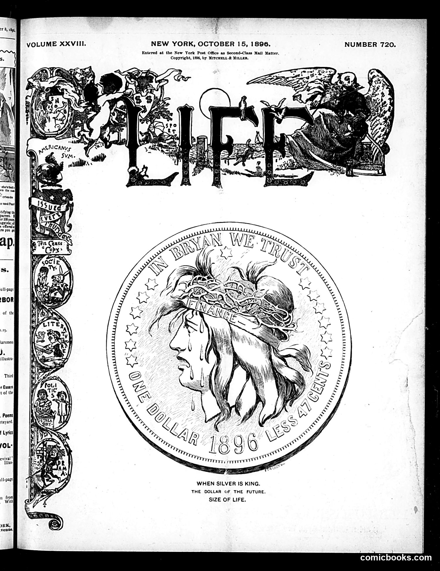 Life — October 15, 1896 — page 1: Life, 1896-10-15