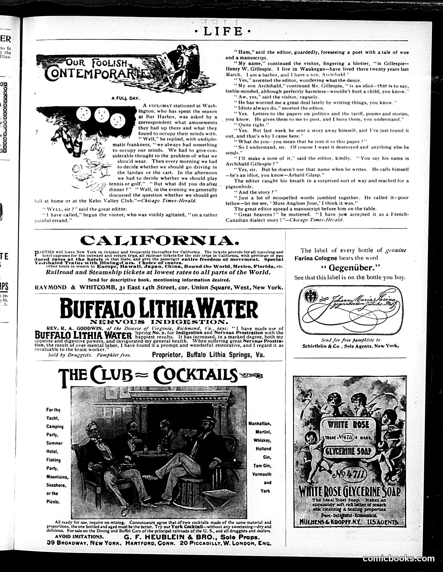 Life — November 5, 1896 — page 5: Life, 1896-11-05