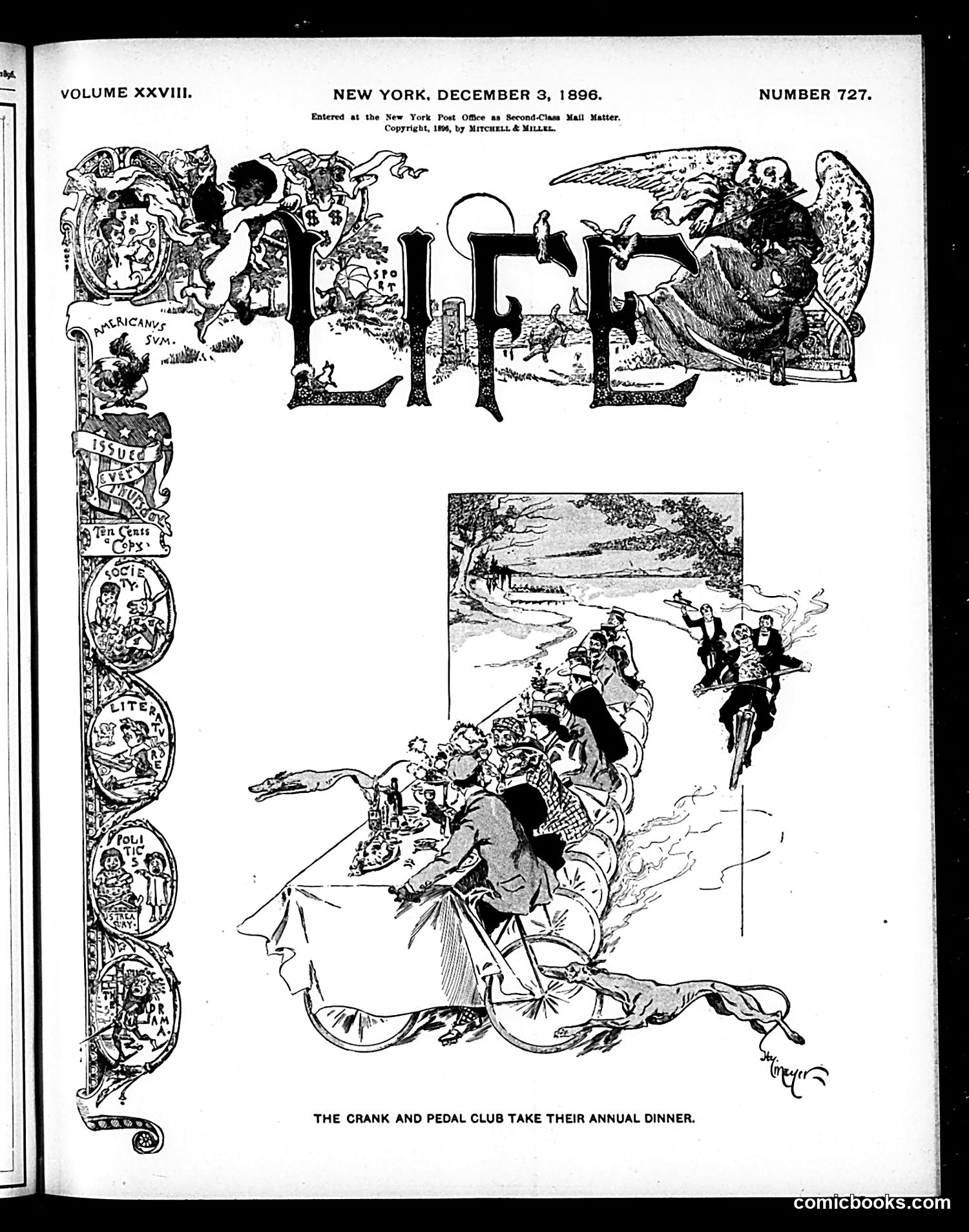 Life — December 3, 1896 — page 1: Life, 1896-12-03