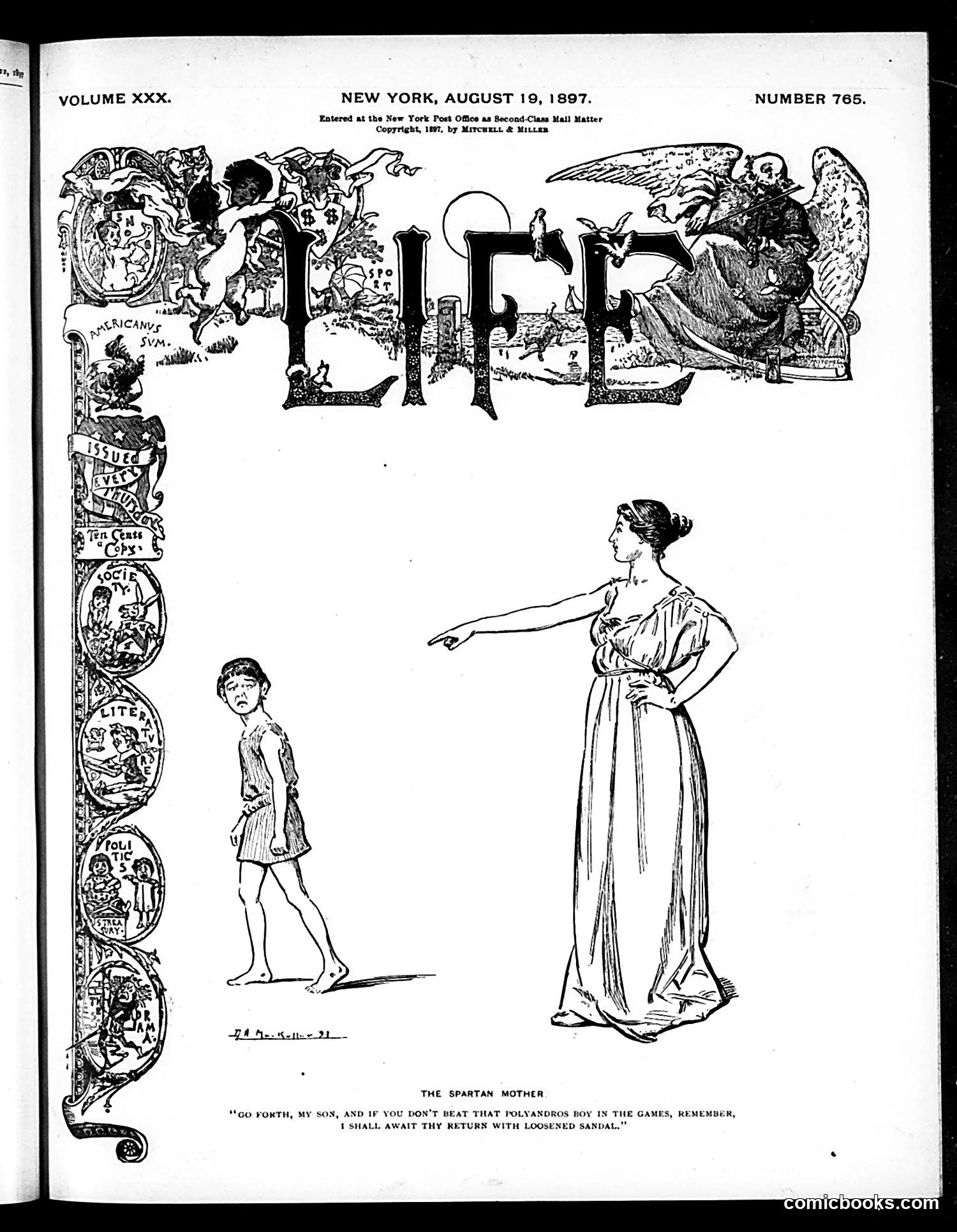 Life — August 19, 1897 — page 1: Life, 1897-08-19