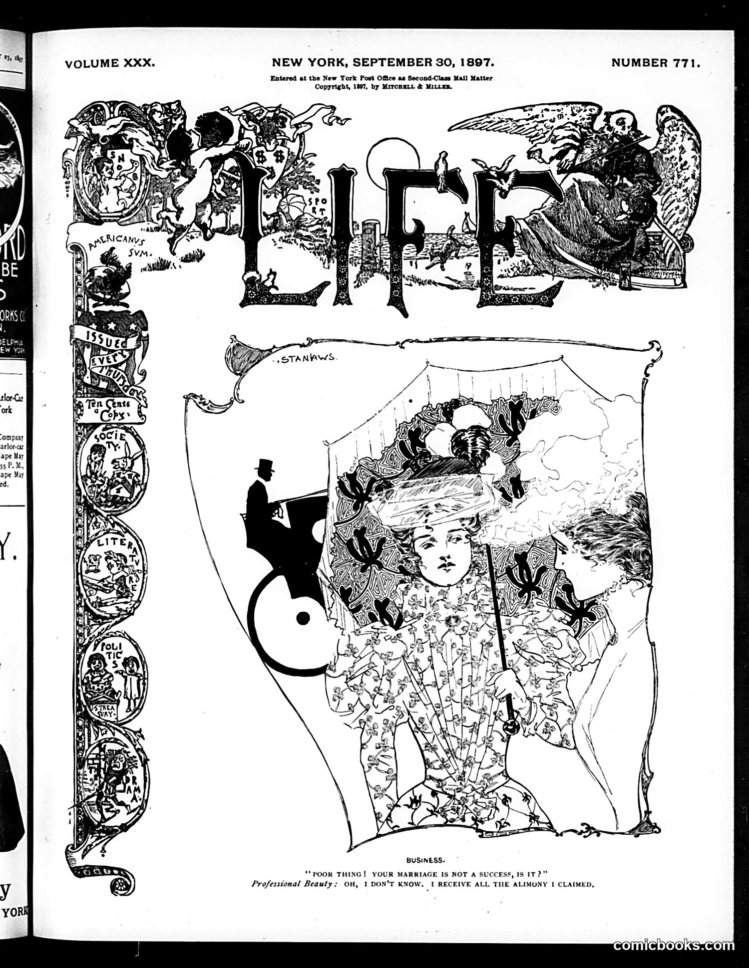 Life — September 30, 1897 — page 1: Life, 1897-09-30