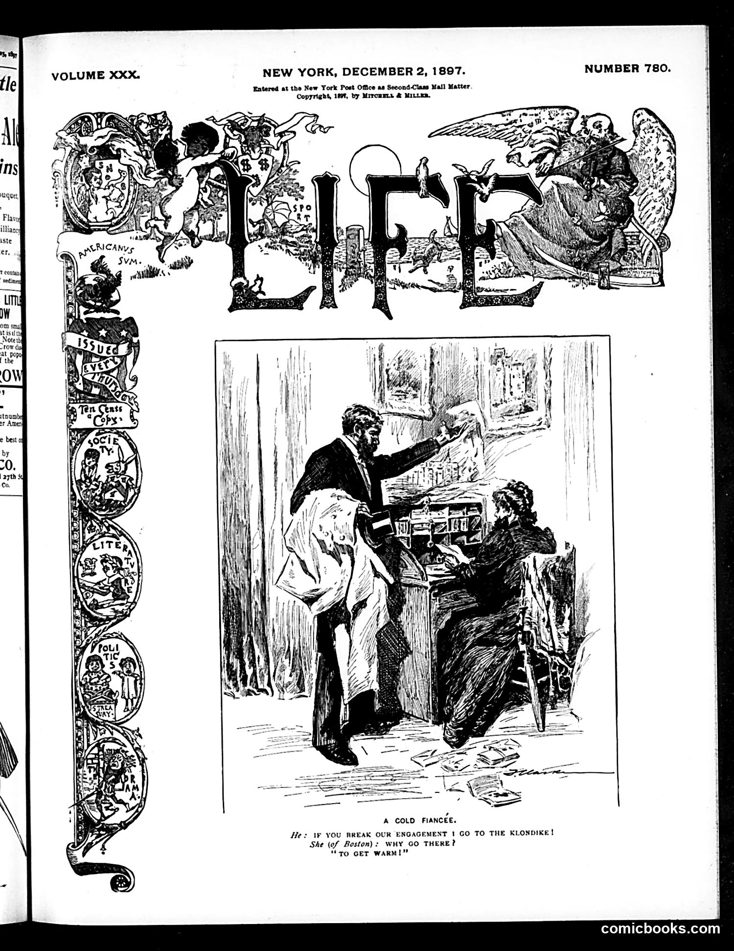 Life — December 2, 1897 — page 1: Life, 1897-12-02