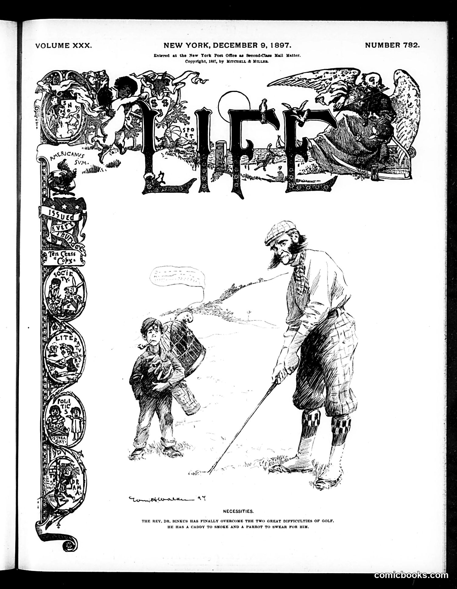 Life — December 9, 1897 — page 1: Life, 1897-12-09