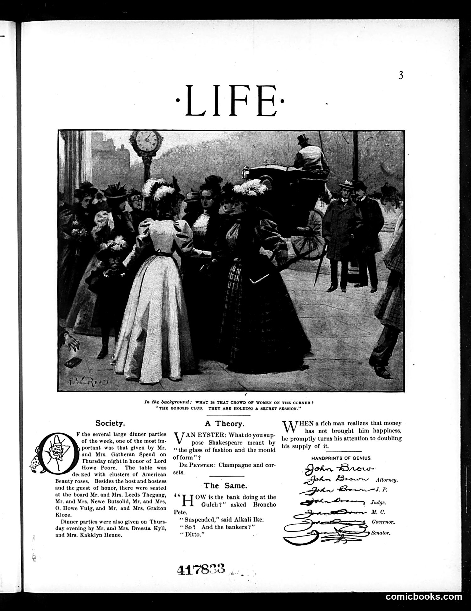 Life — January 6, 1898 — page 3: Life, 1898-01-06