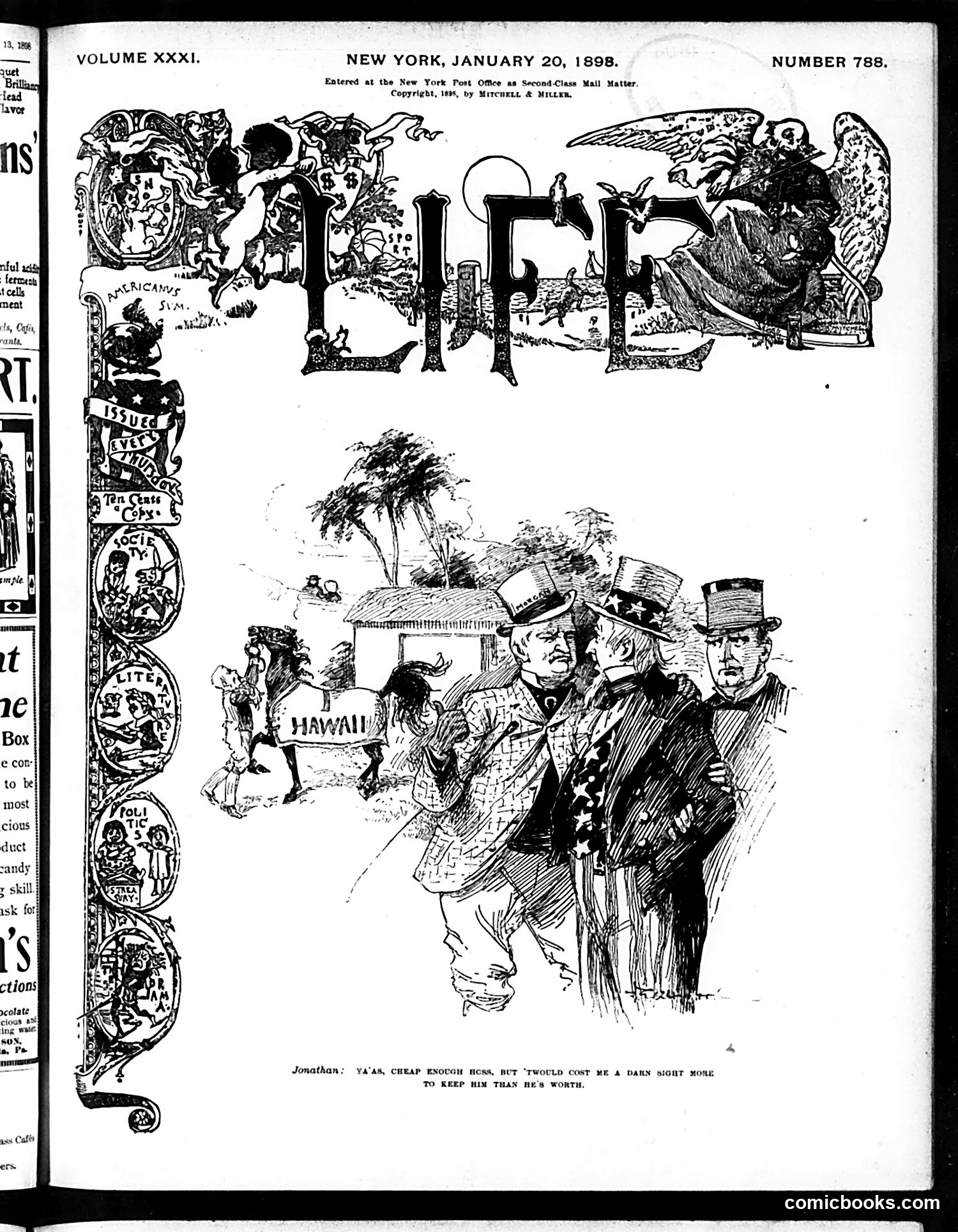 Life — January 20, 1898 — page 1: Life, 1898-01-20